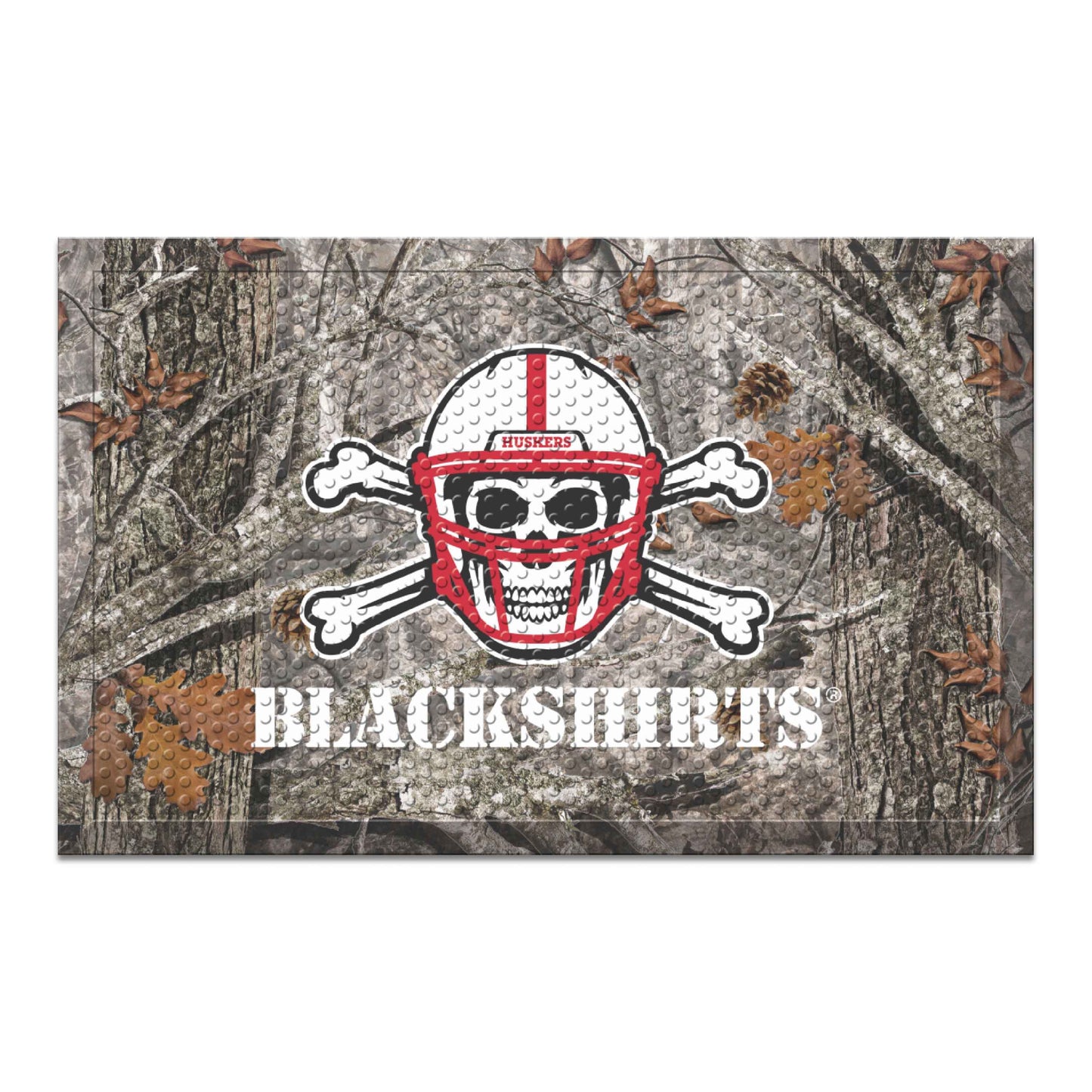 University of Nebraska Camo Scraper Mat