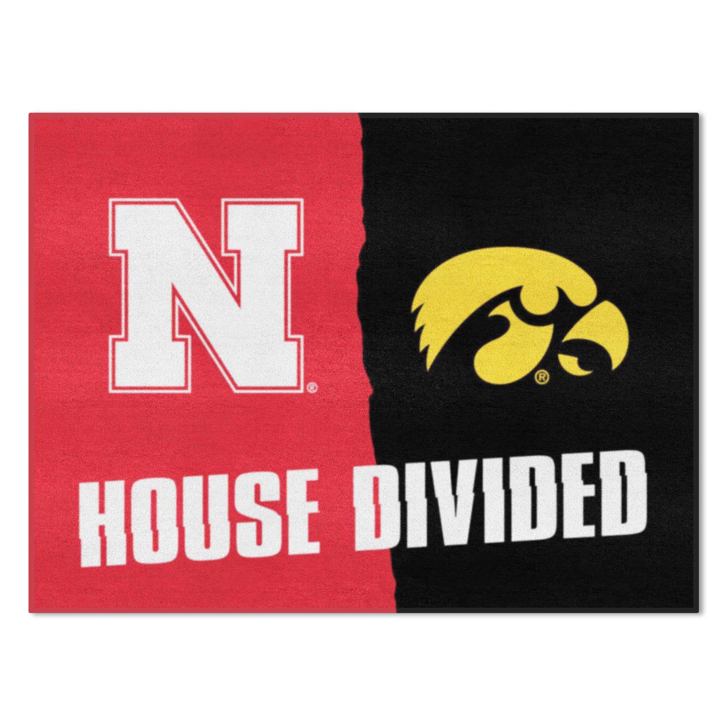 House Divided Mat - Nebraska / Iowa