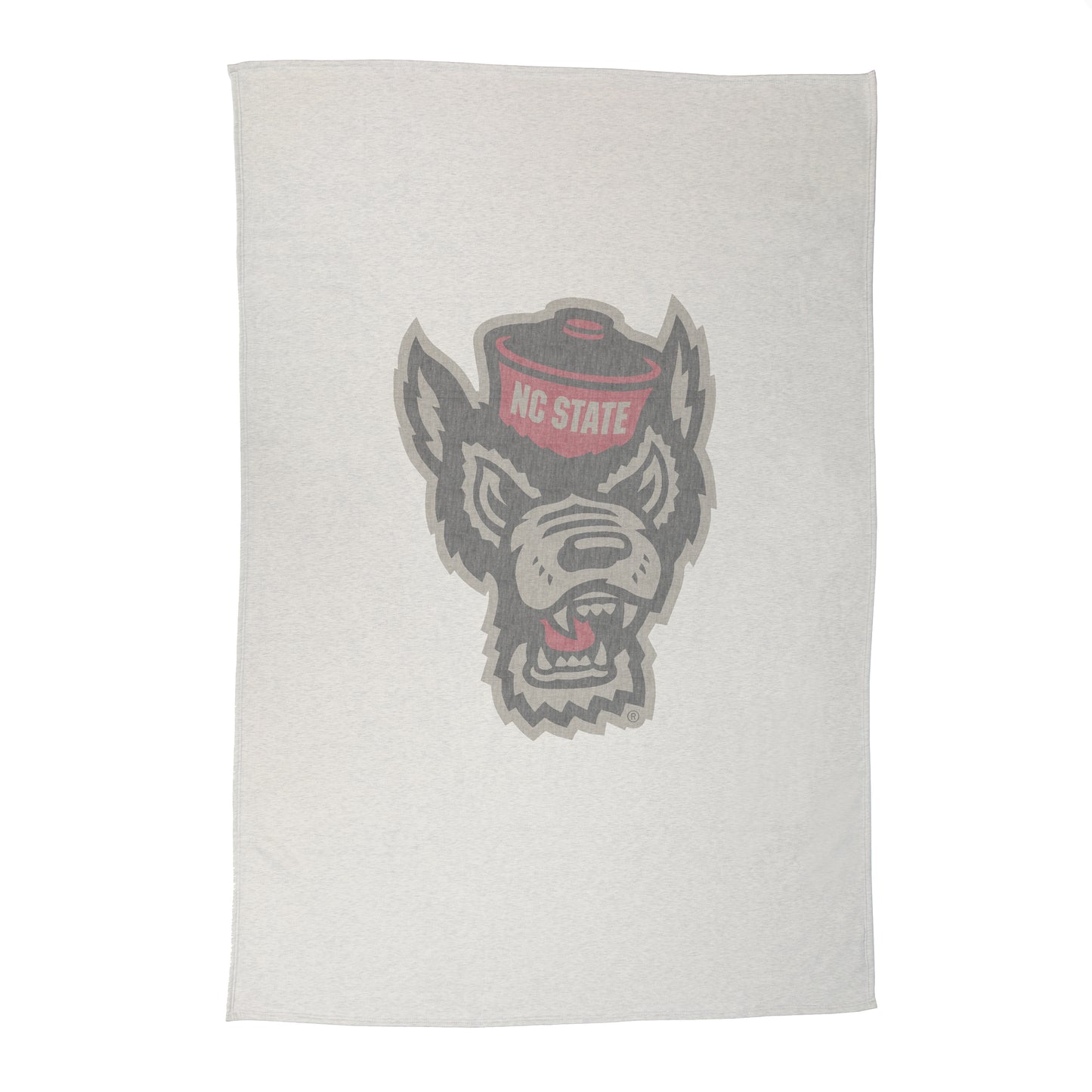 NC State Sublimated Oversize Sweatshirt Blanket