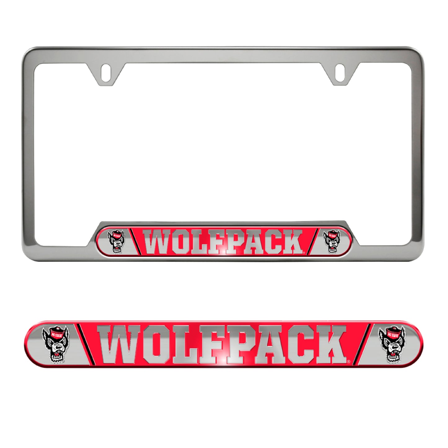 NC State University Embossed License Plate Frame
