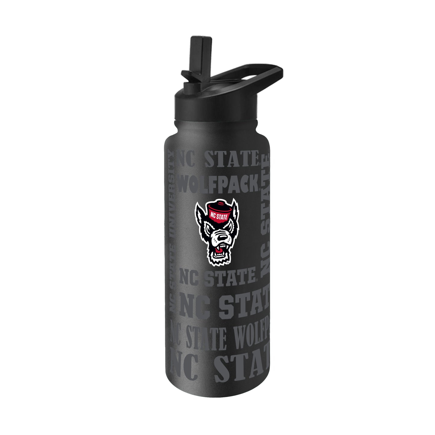 NC State 34oz Black Replay Quencher Bottle