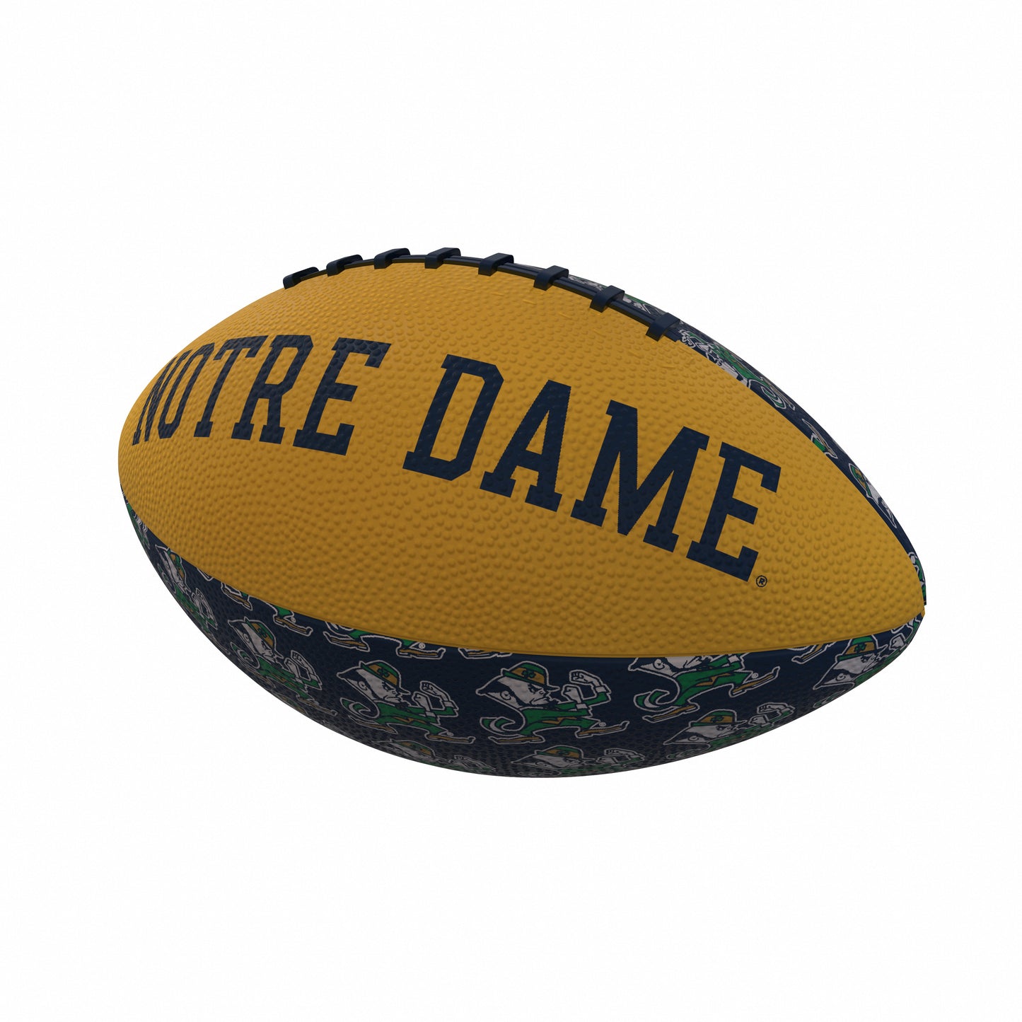 Notre Dame Repeating Mini-Size Rubber Football