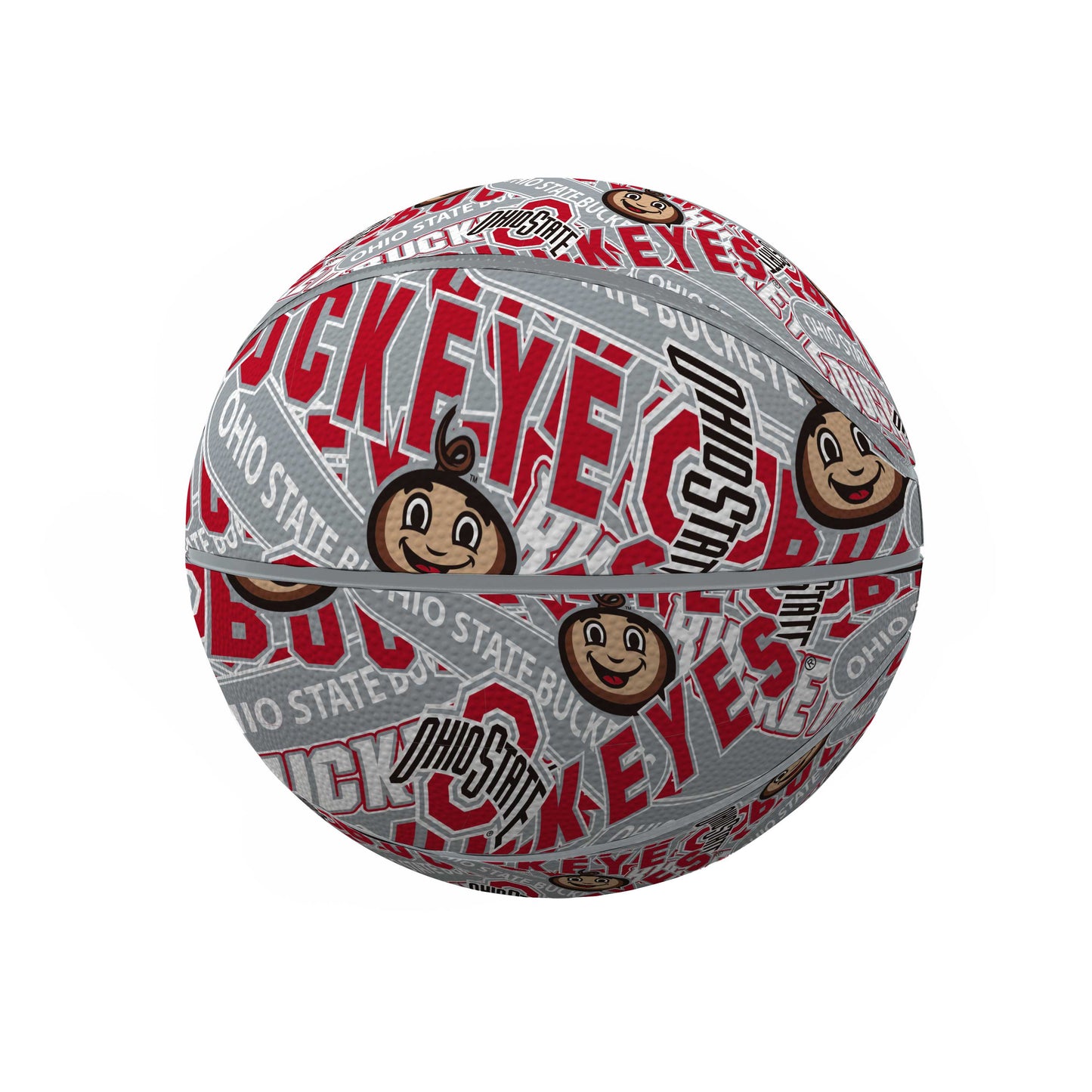 The Ohio State University Mini Abstract Size Rubber Basketball