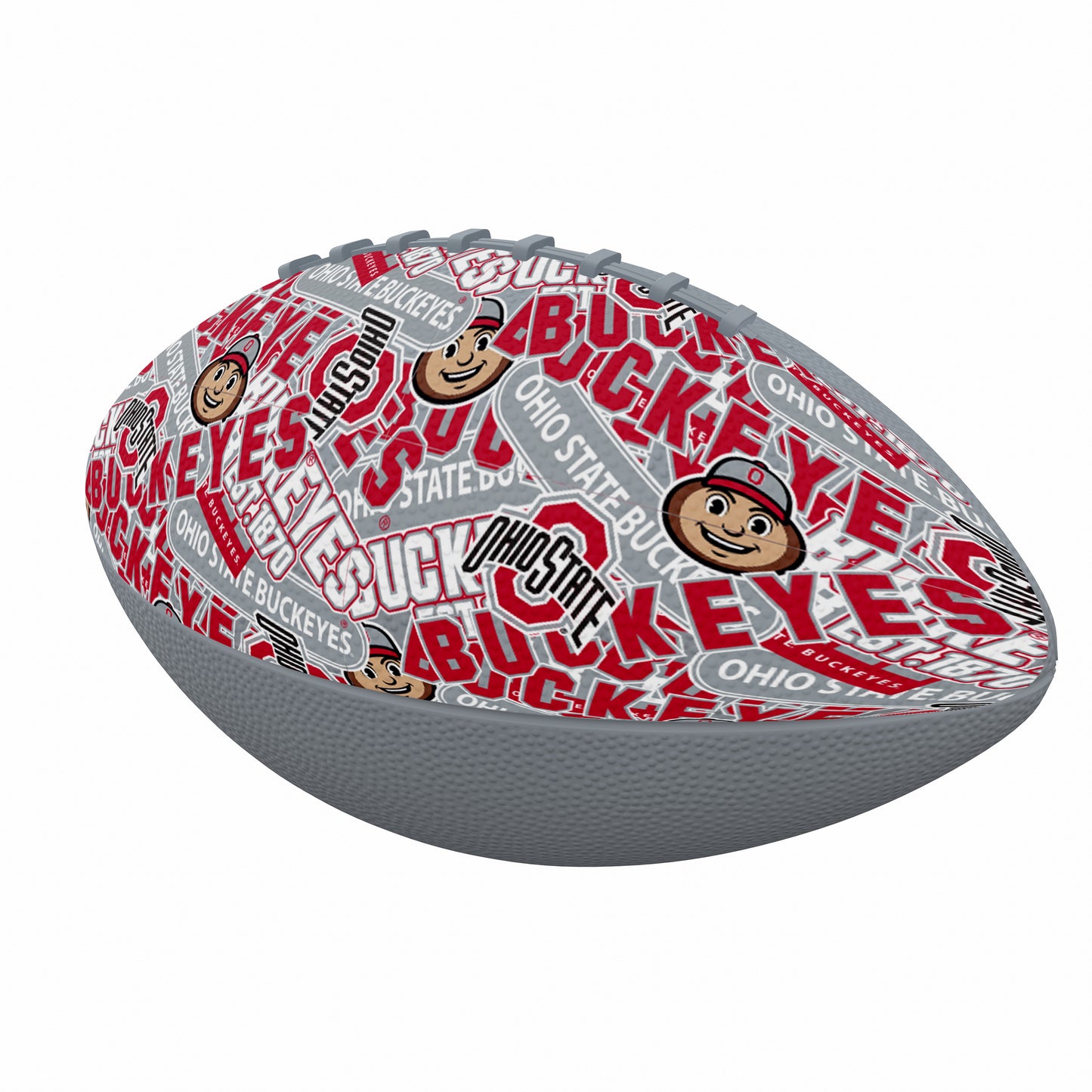 The Ohio State University Mini Abstract Size Rubber Footballl