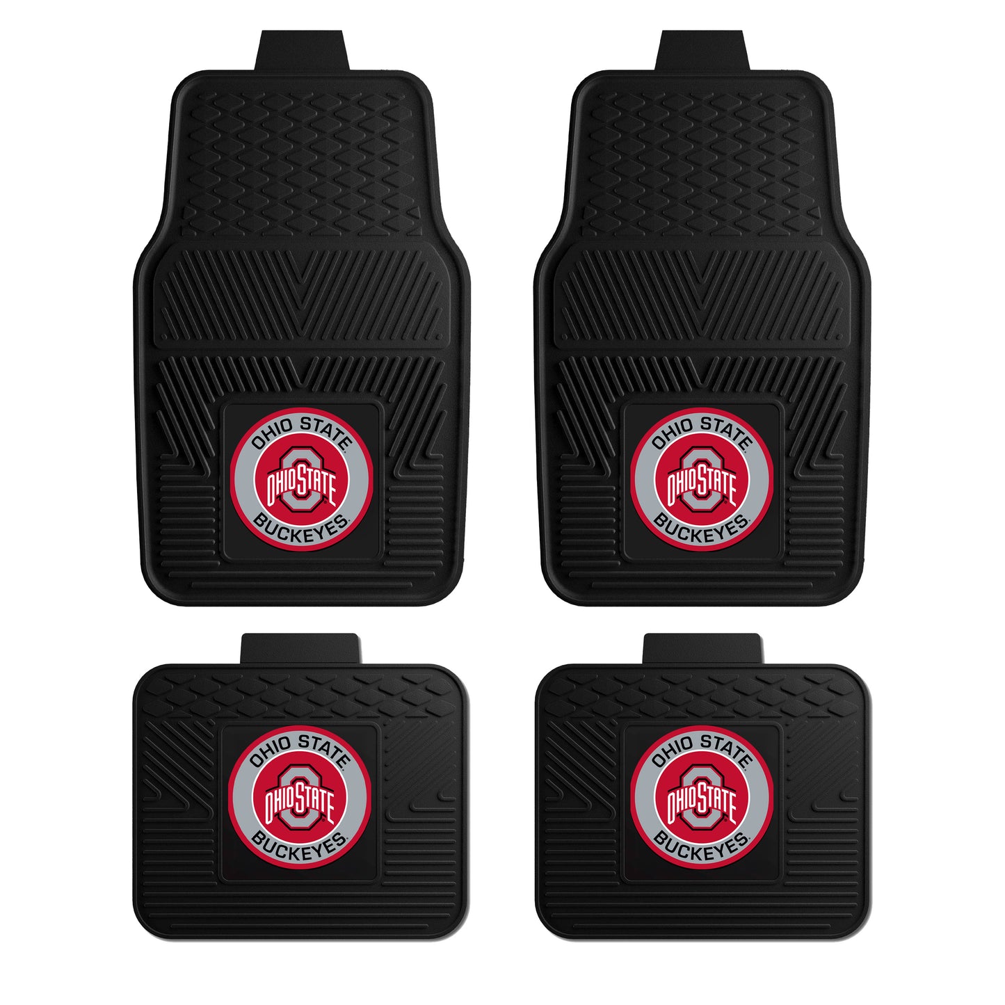 Ohio State 4pc Vinyl Car Mat Set