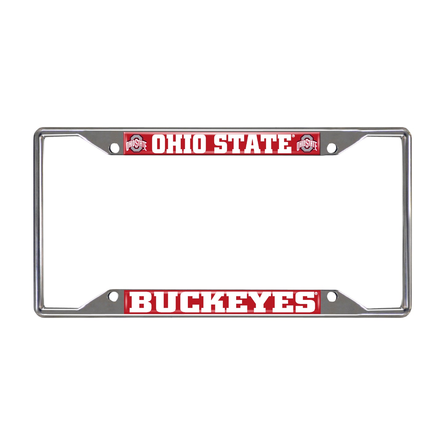 Ohio State University Chrome License Plate Frame