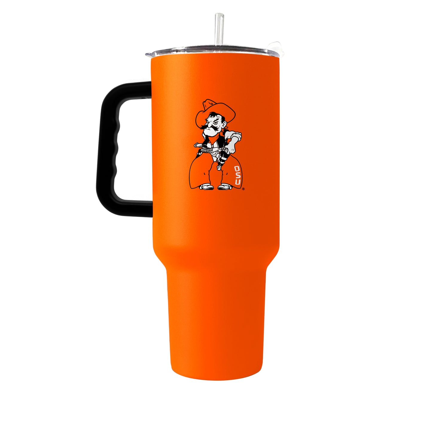 OK State Pistol Pete 40oz Powder Coat Tumbler