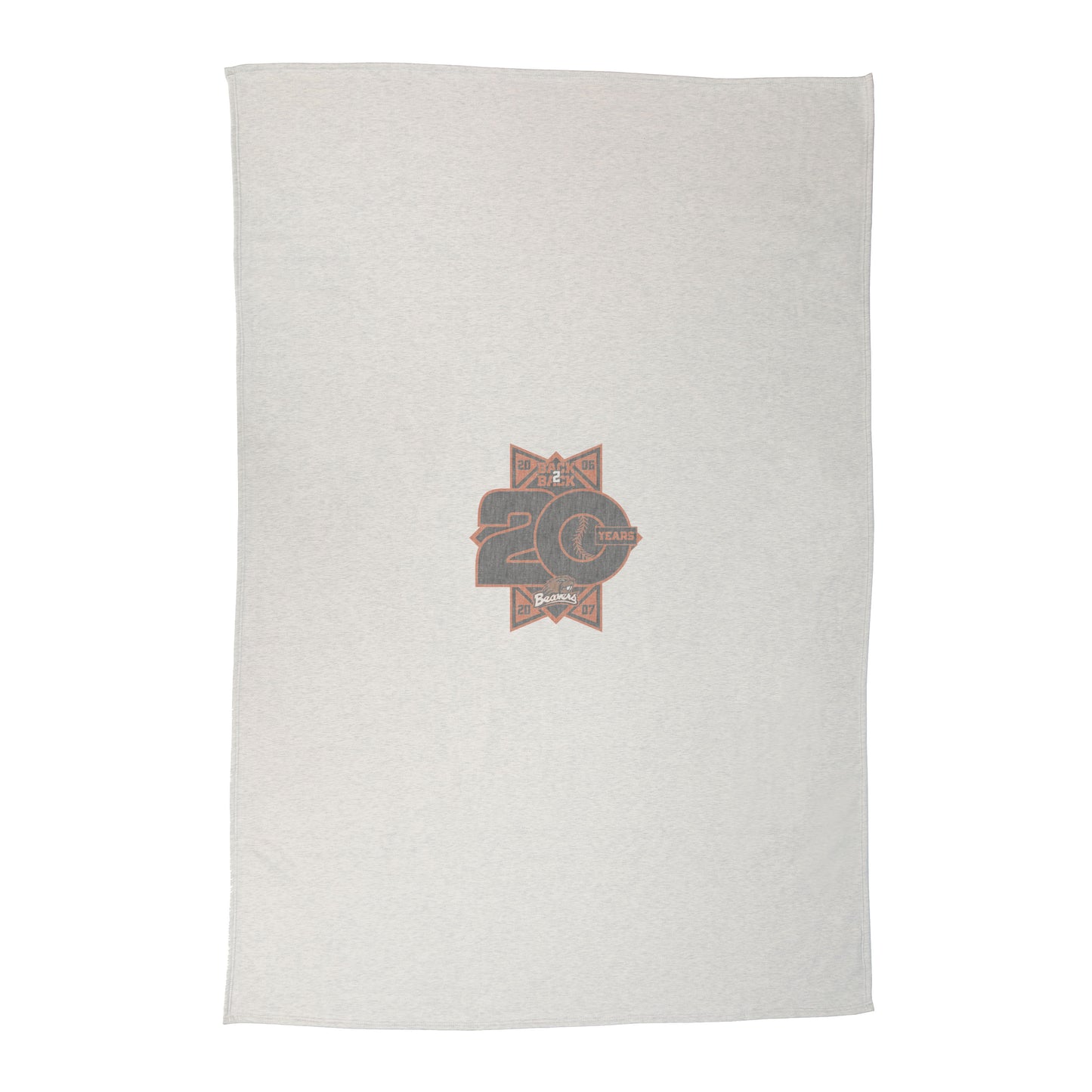 Oregon State 20th Baseball Anniversary Sublimated Sweatshirt Blanket