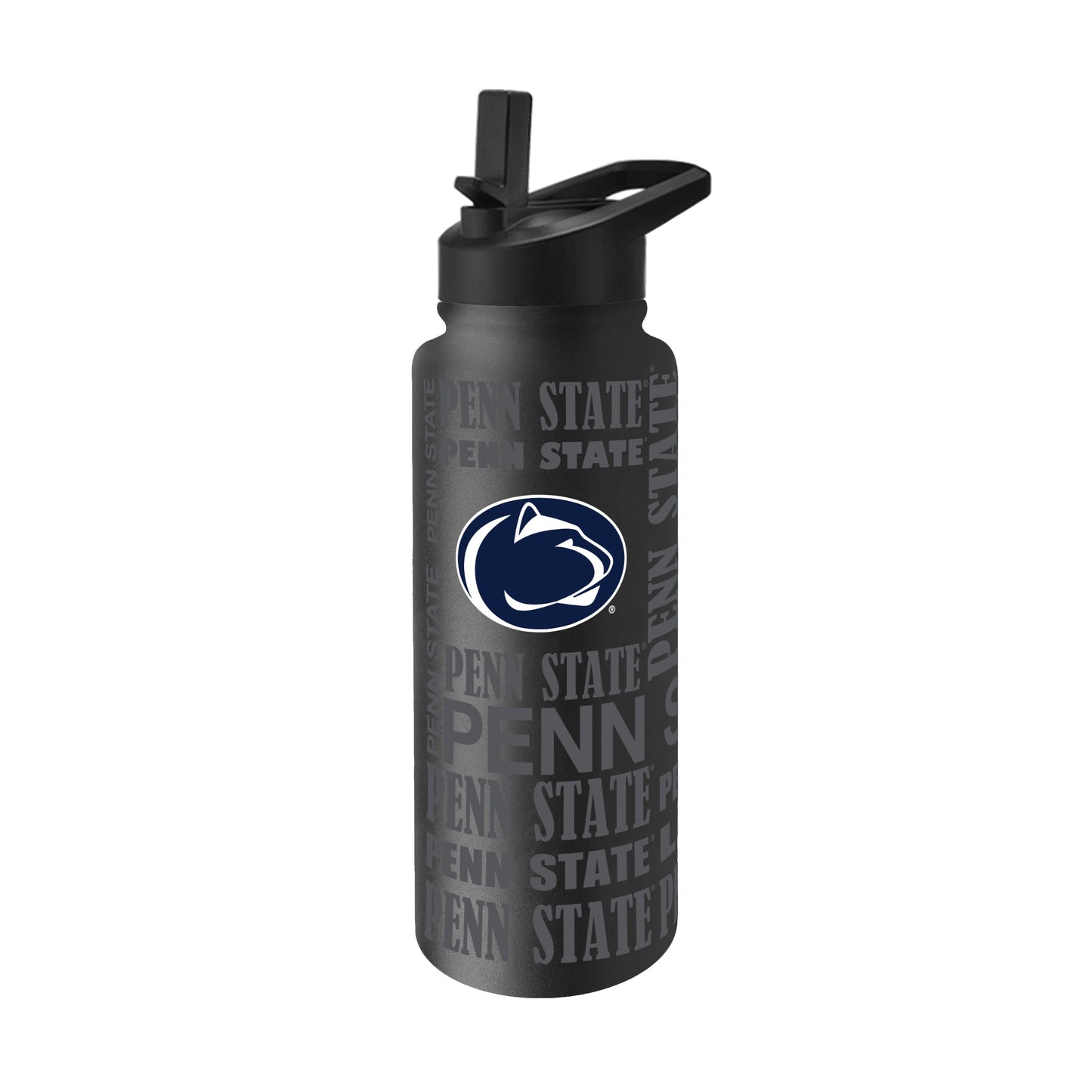 Penn State 34oz Black Replay Quencher Bottle