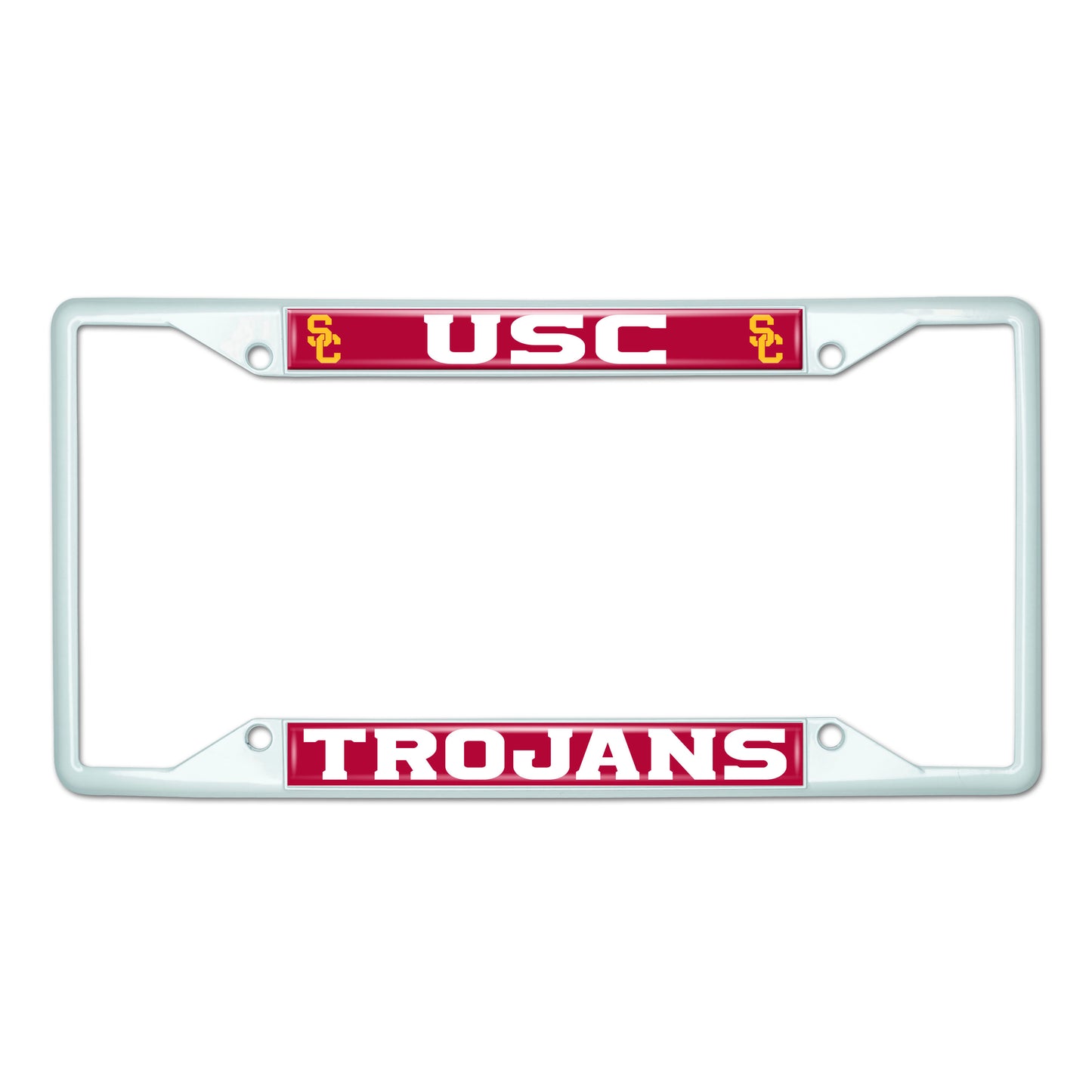 University of Southern California-White License Plate