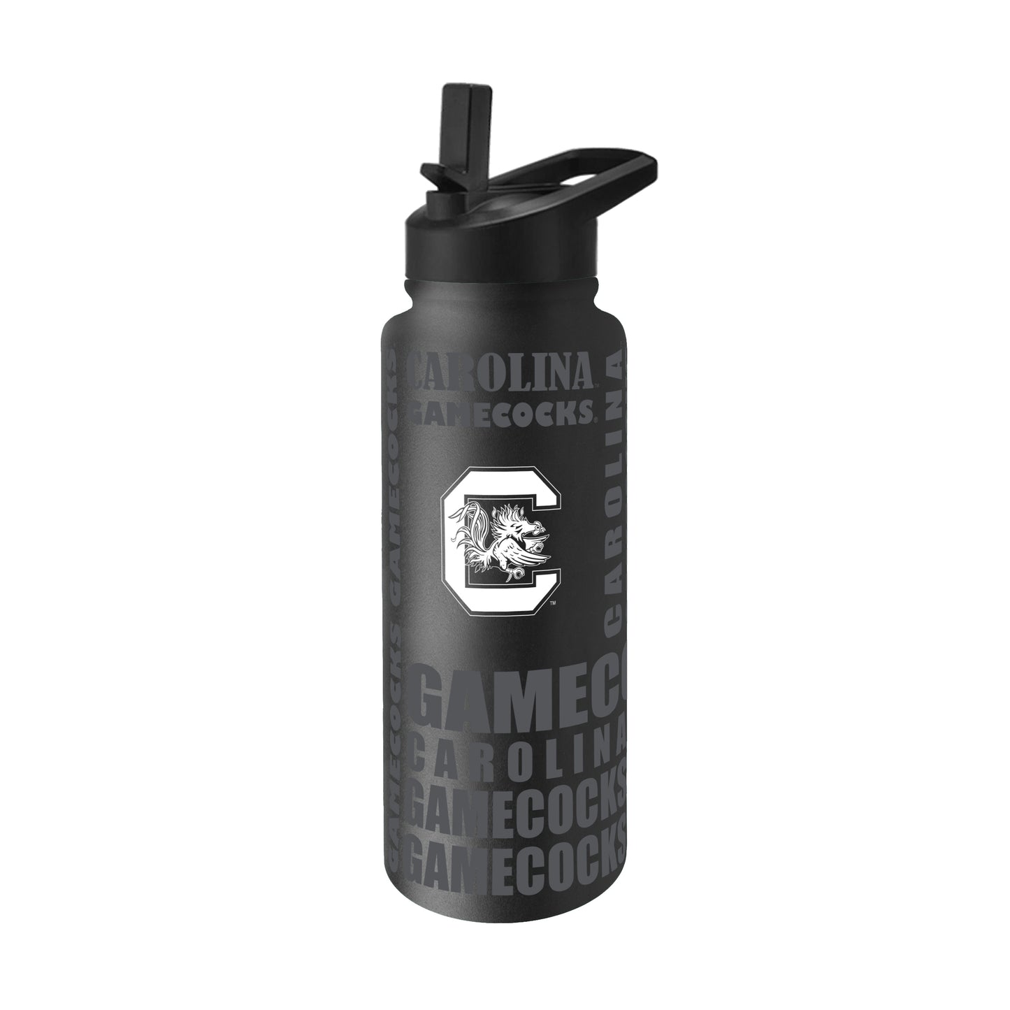 South Carolina 34oz Black Replay Quencher Bottle