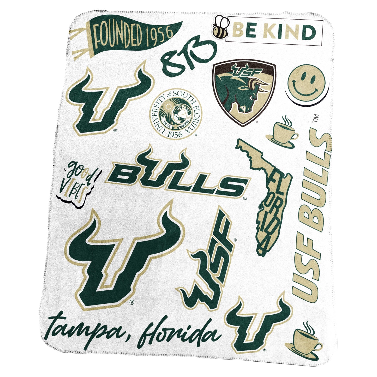 South Florida Classic Native Fleece Throw