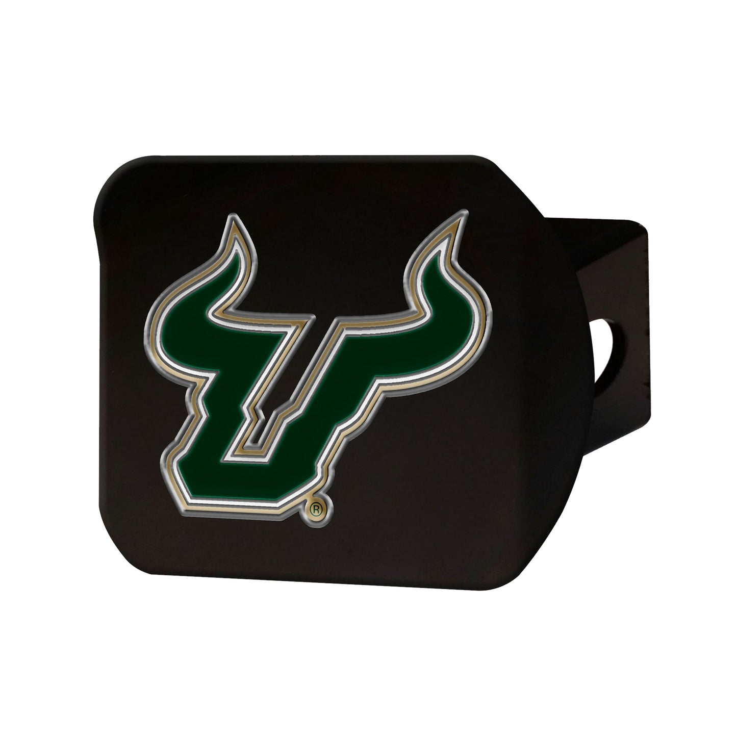 University of South Florida Color on Black Hitch Cover