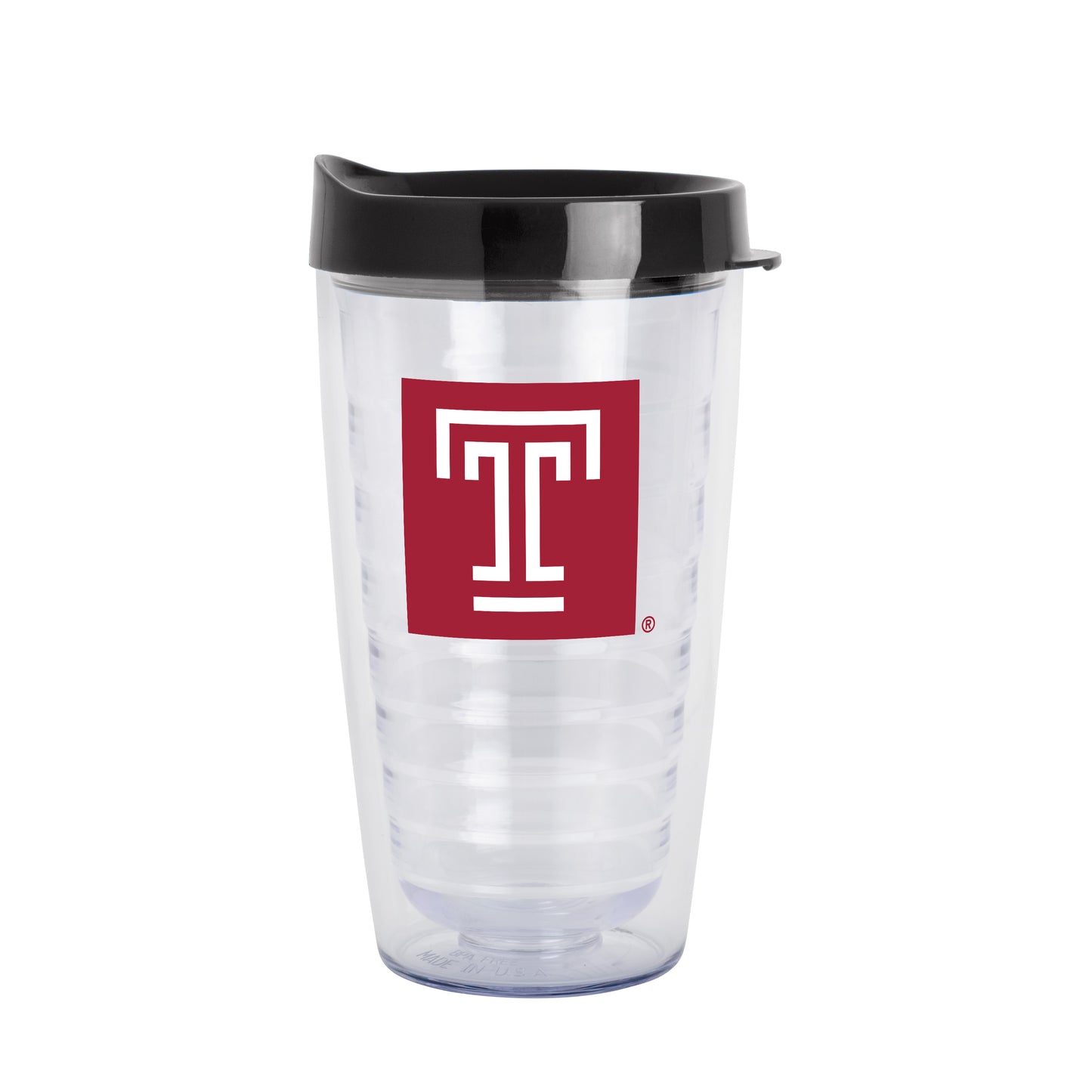 Temple 16oz Flipside Dbl Wall Clear Tumbler
