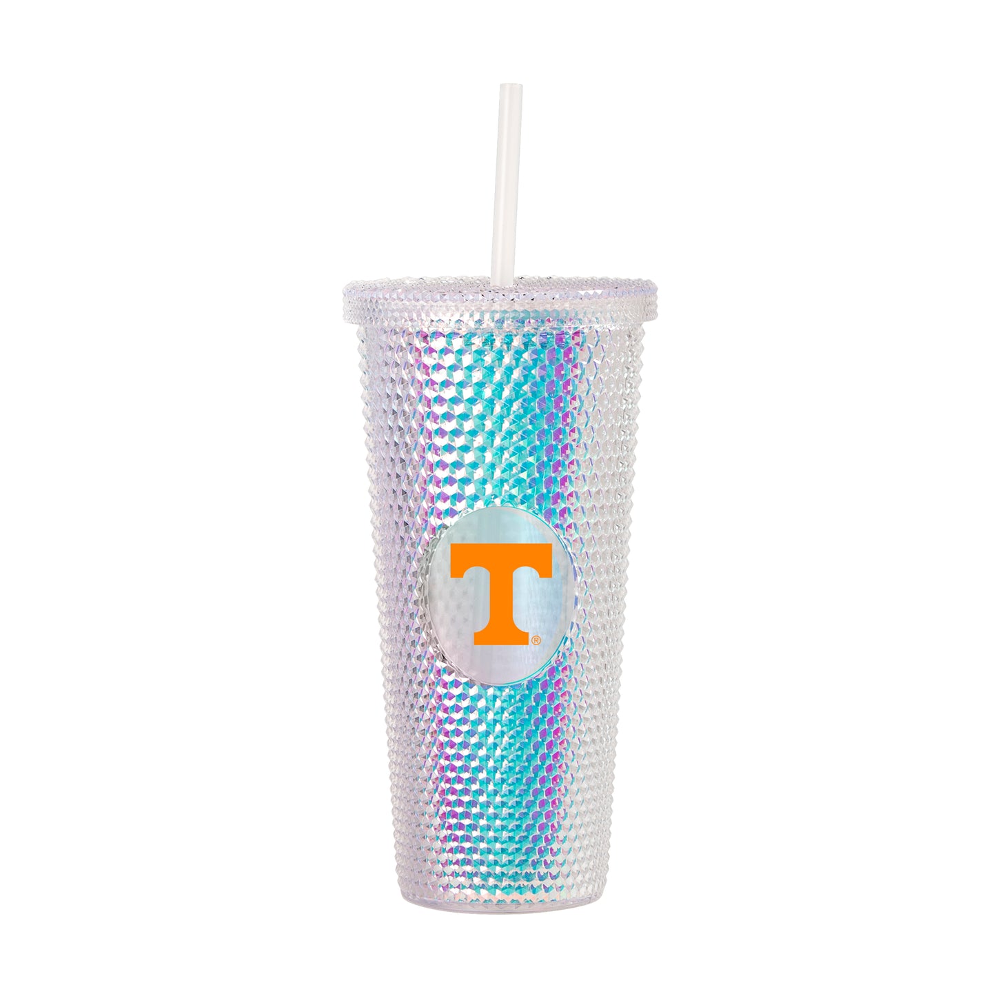 Tennessee 24oz Orange T Logo Iridescent Stud Tumbler
