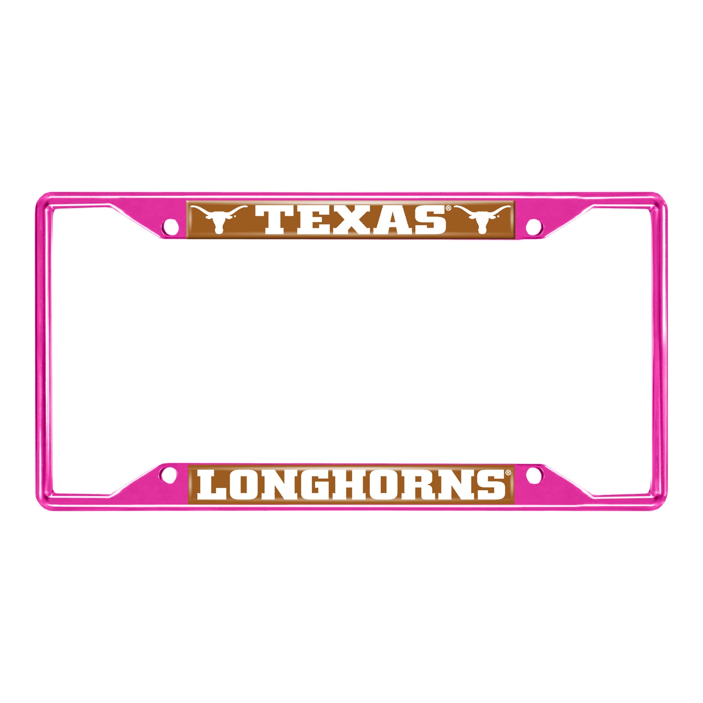 Texas-Pink License Plate Frame