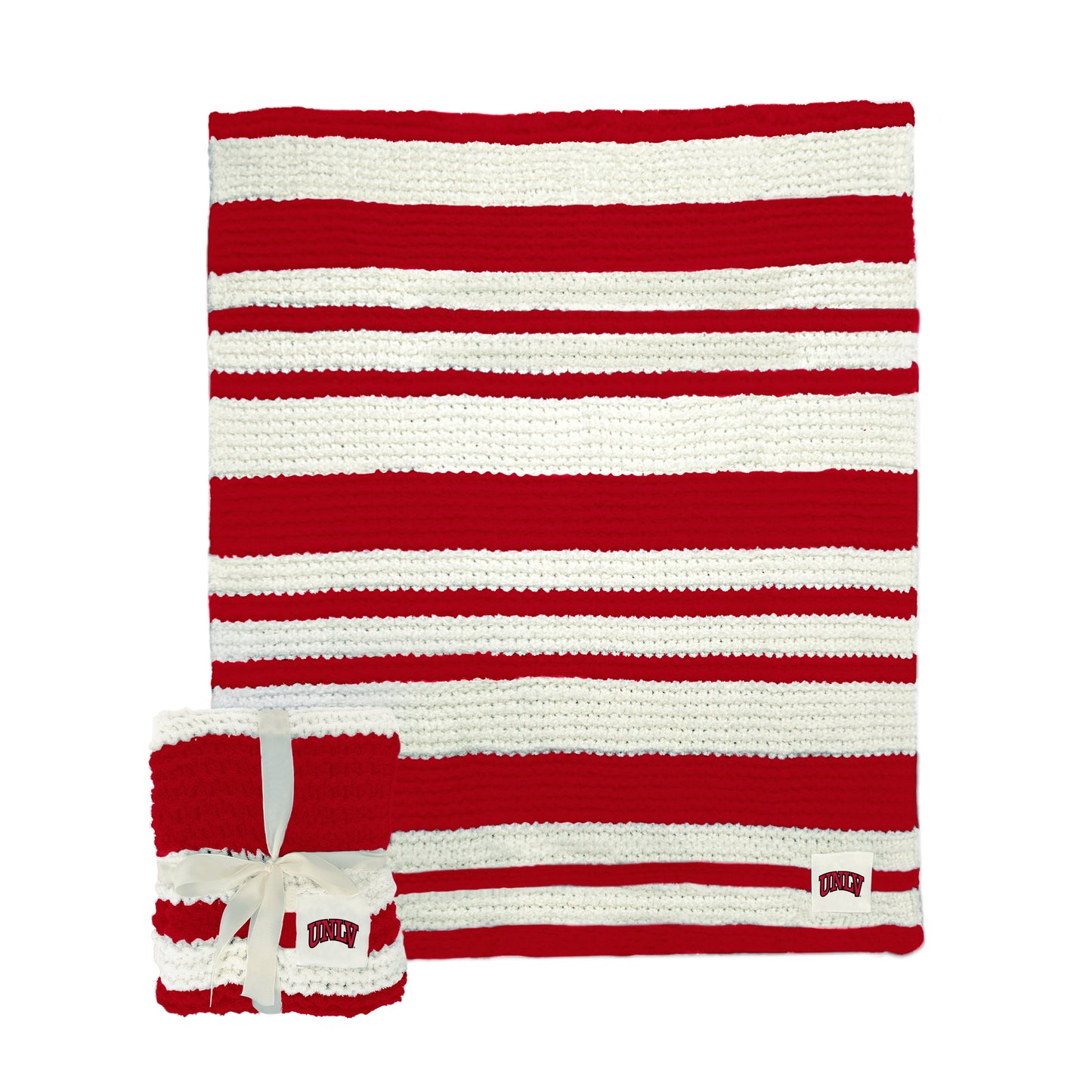 UNLV Cable Knit Throw 50x60