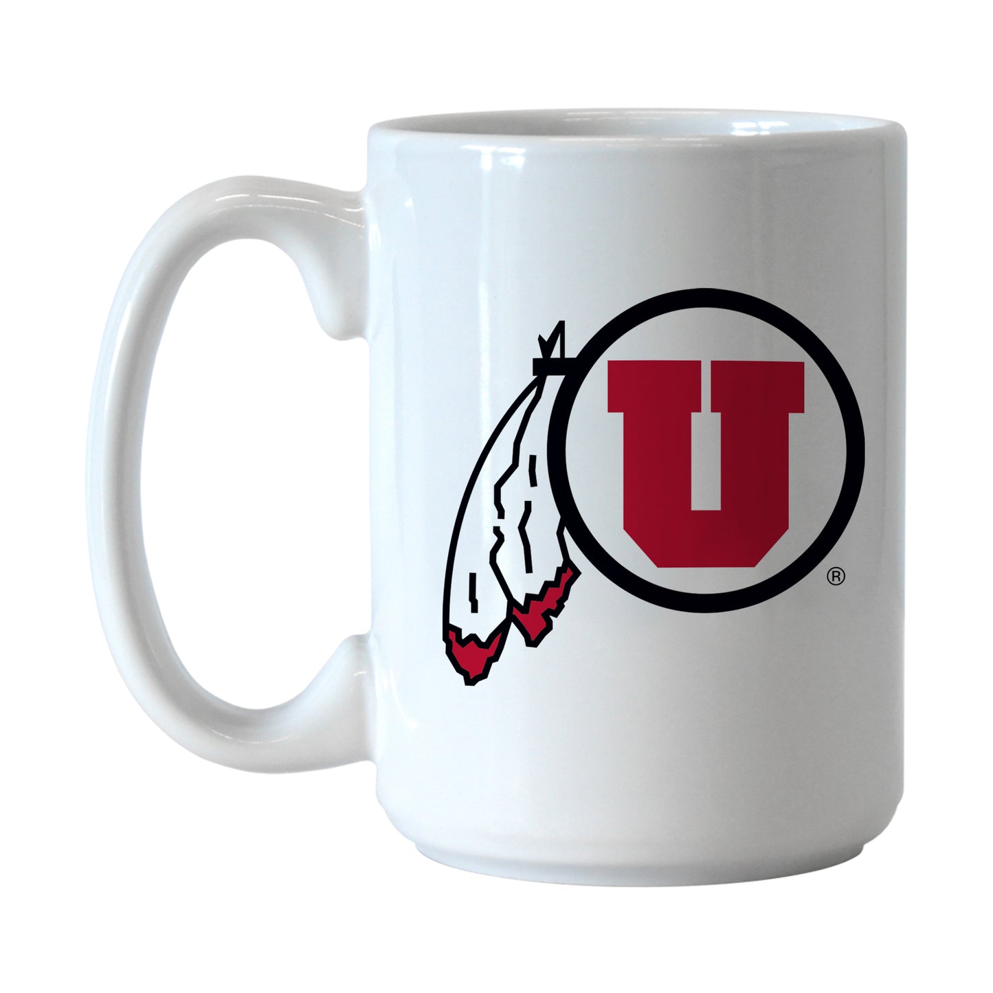 Utah 15oz Red Drum and Feather Sublimated Mug