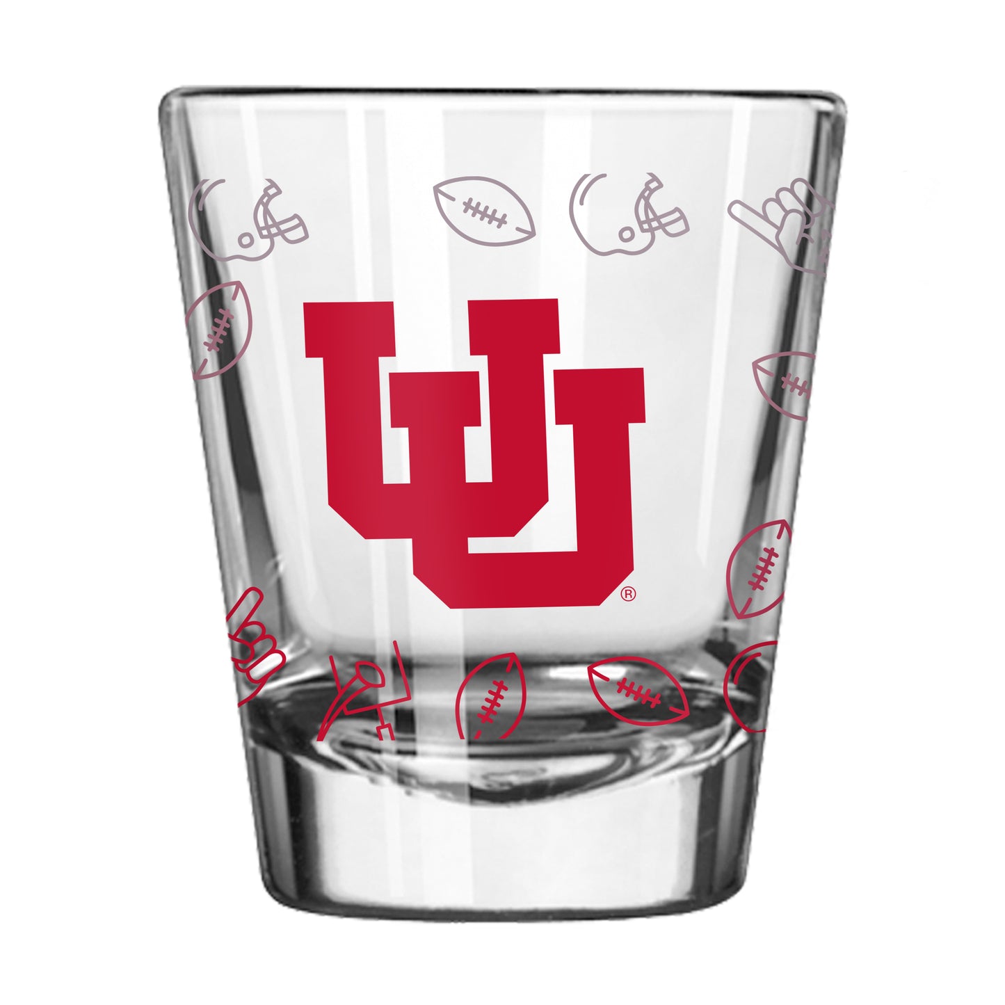 Utah 2oz Ombre Playmaker Shot Glass