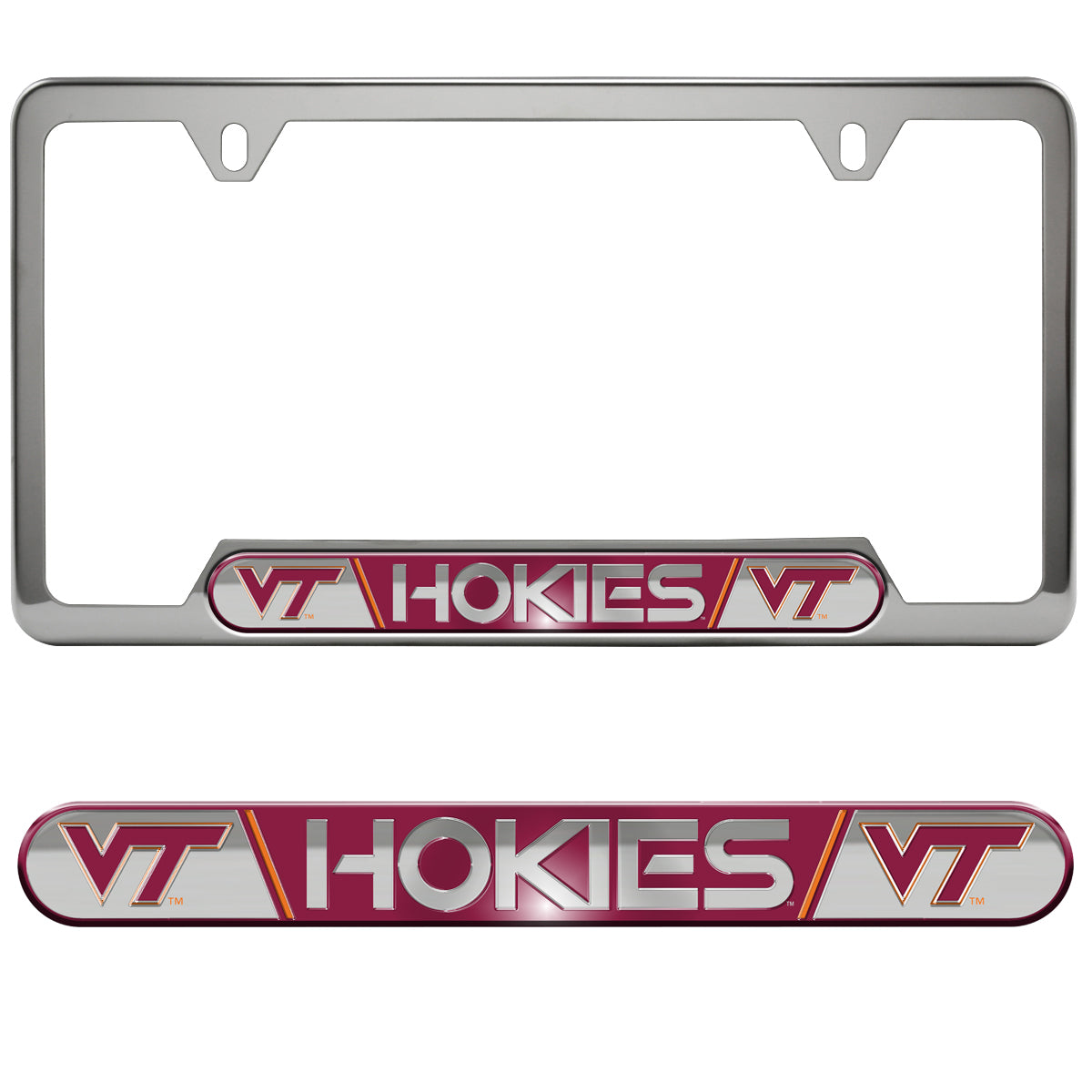 Virginia Tech Embossed License Plate Frame