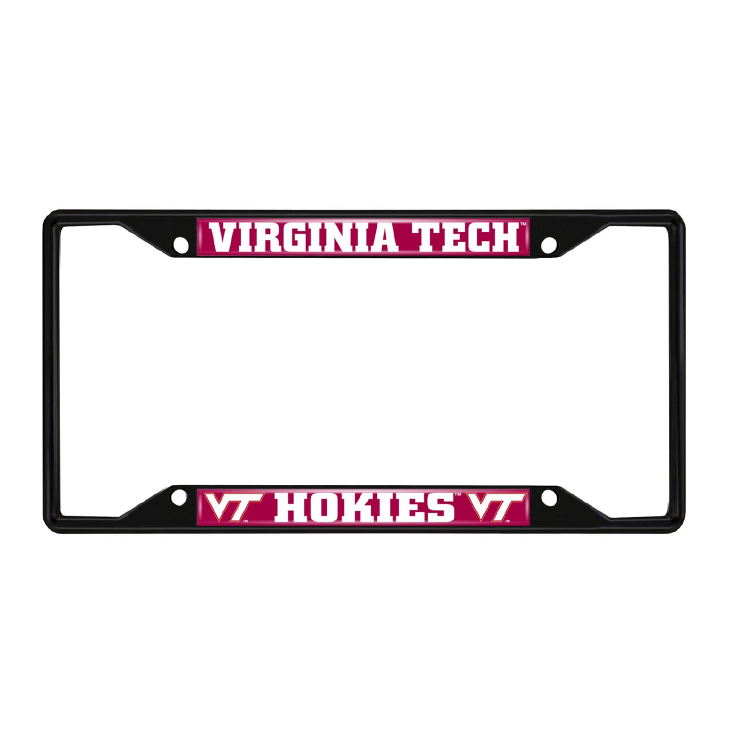Virginia Tech Black License Plate Frame