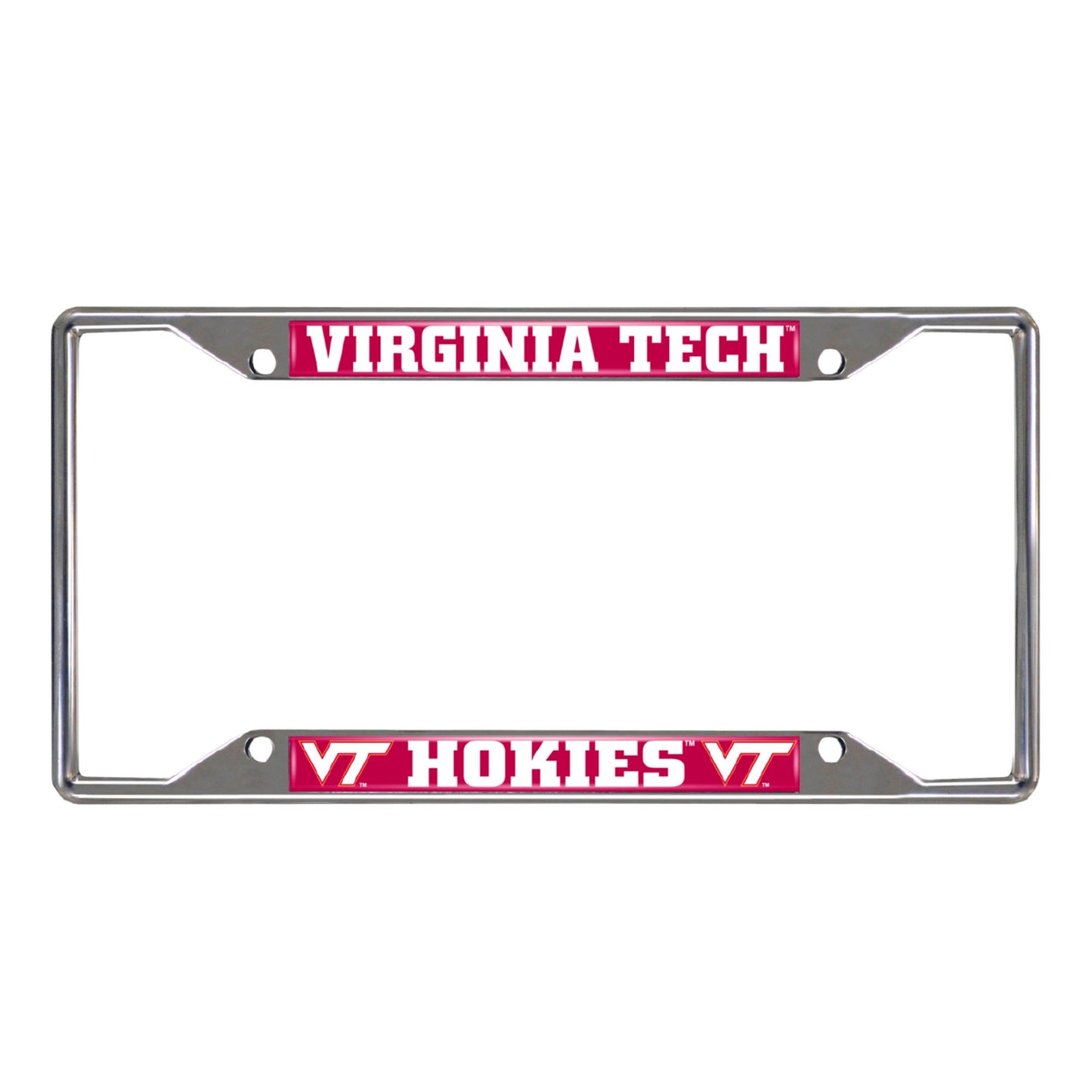 Virginia Tech Chrome License Plate Frame