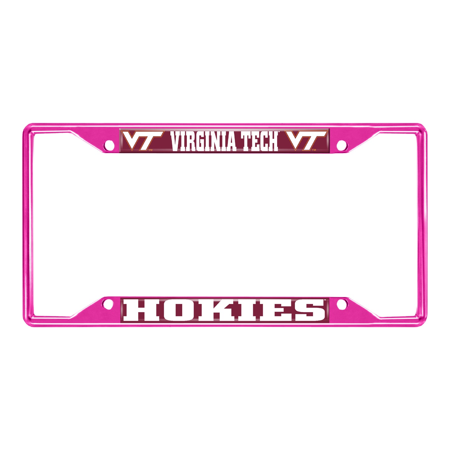 Virginia Tech-Pink License Plate Frame