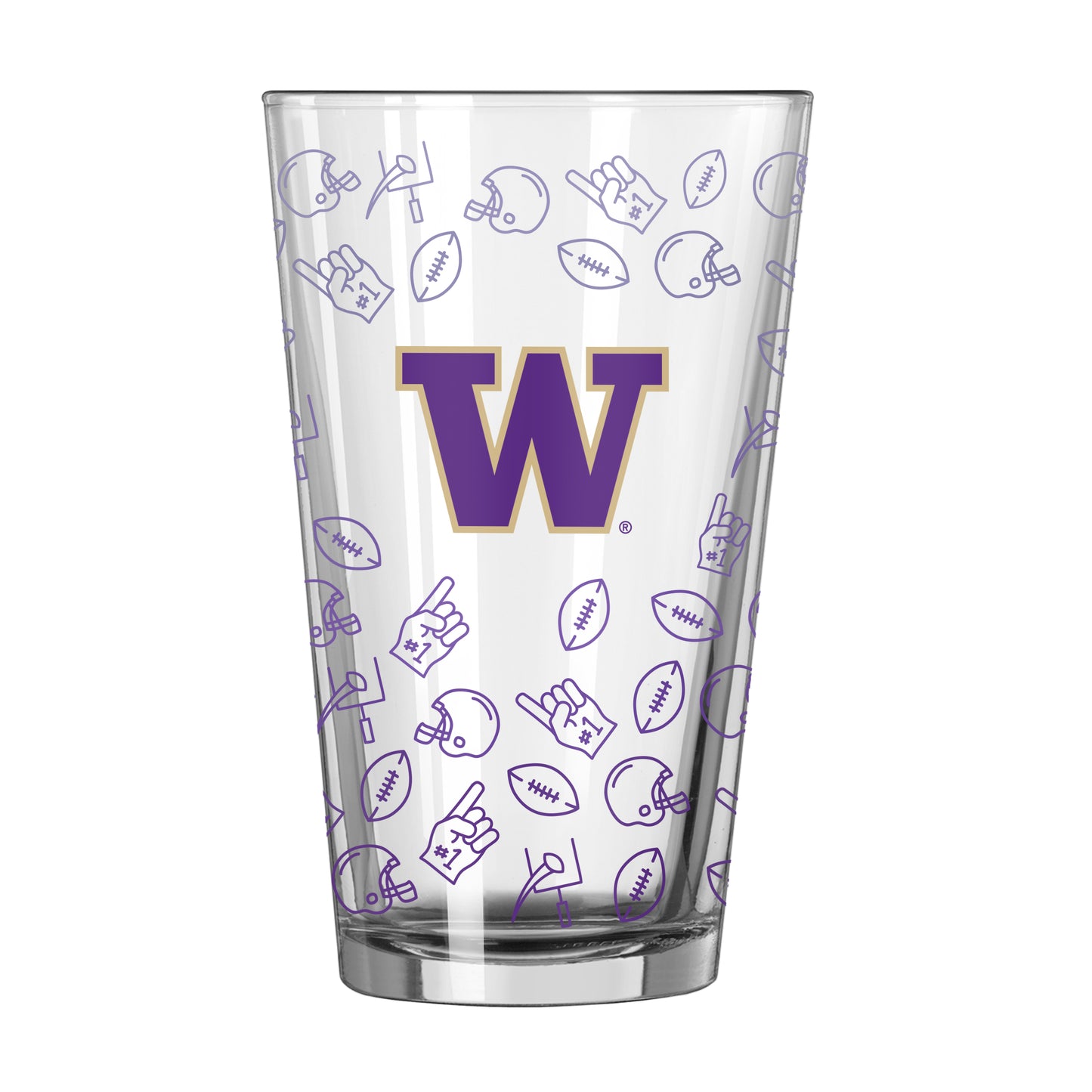 Washington 16oz Ombre Playmaker Pint Glass