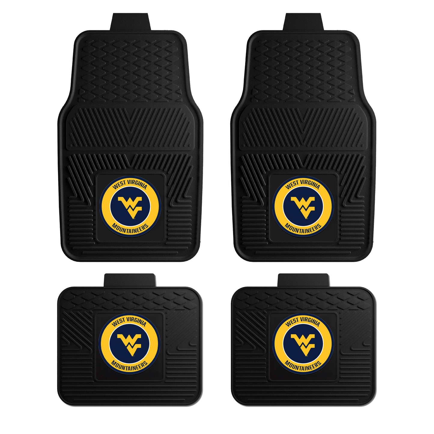 Trinity West Virginia 4pc Vinyl Car Mat Set