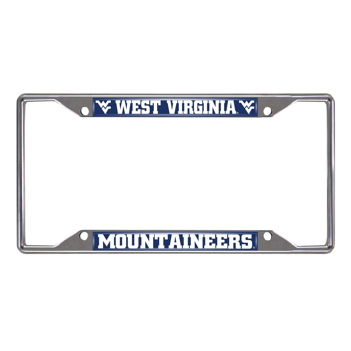 West Virginia University Chrome License Plate Frame