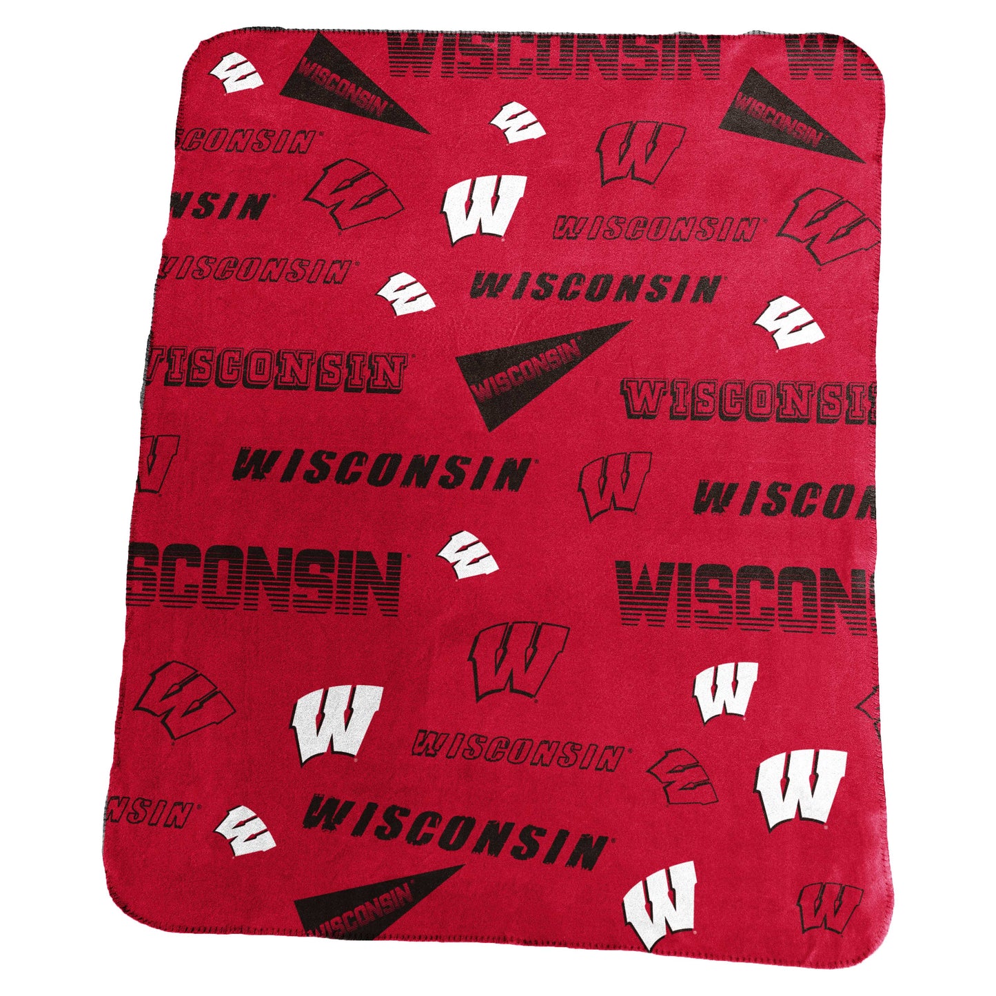 Wisconsin Fanatics Classic Fleece Throw