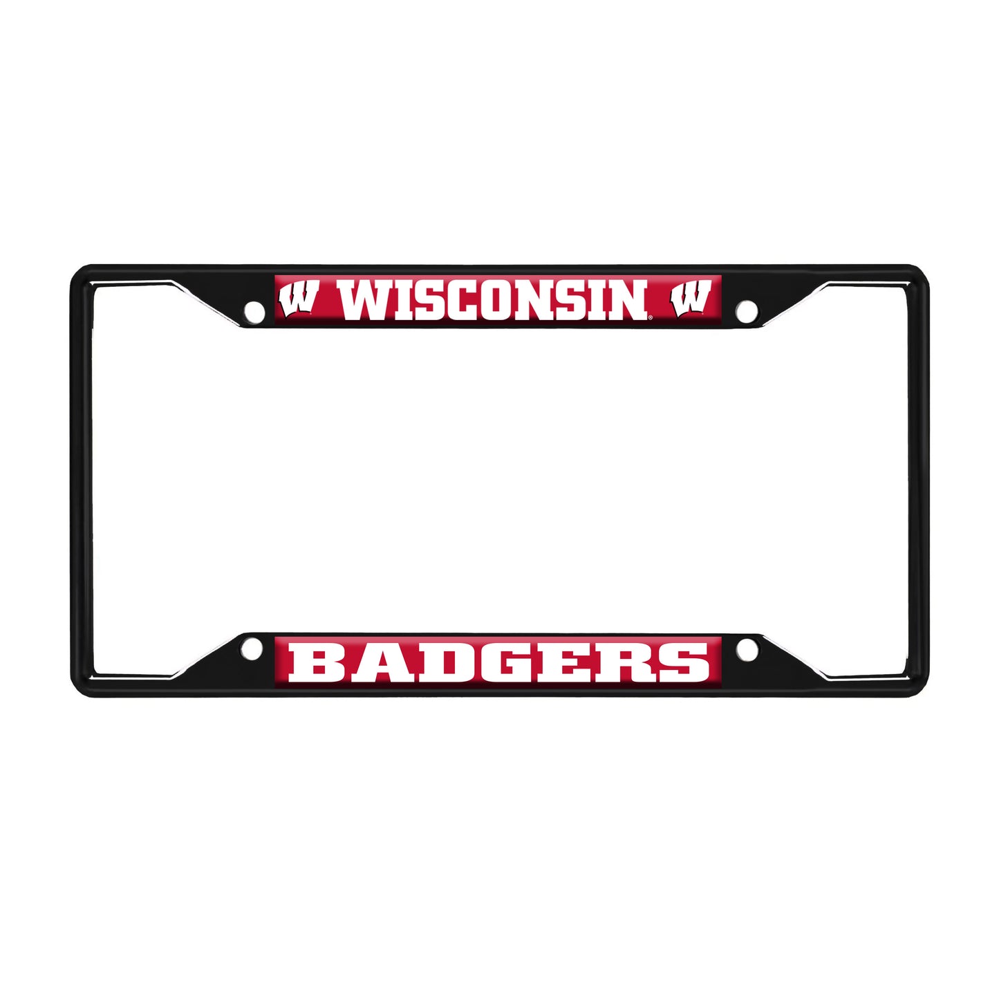 Wisconsin License Black Plate Frame
