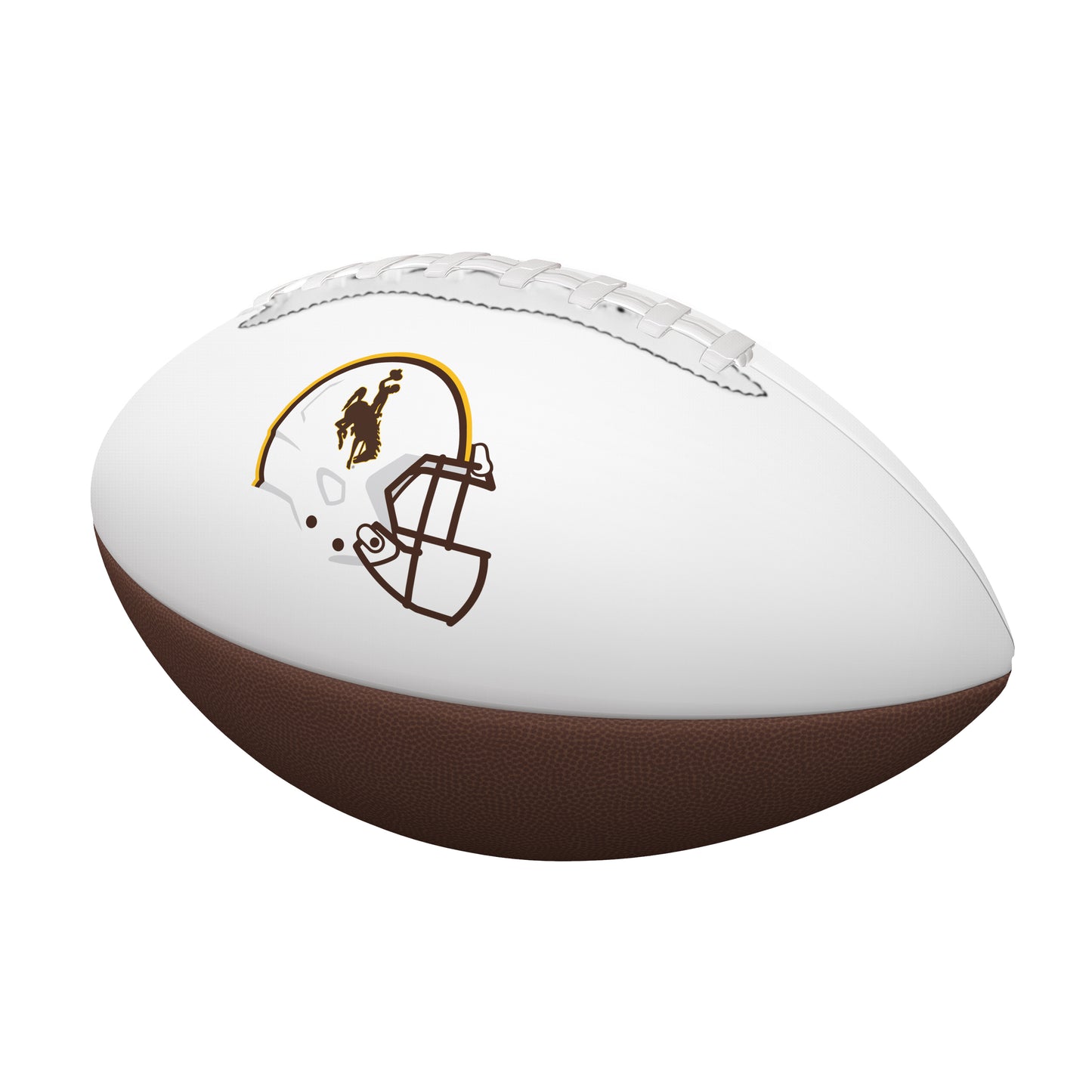 Wyoming Helmet Design Full Size Autograph Football