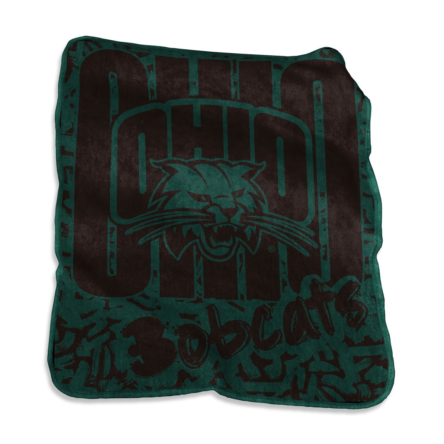 Ohio Bobcats Raschel Dunhams 2025 Stroke Design Throw