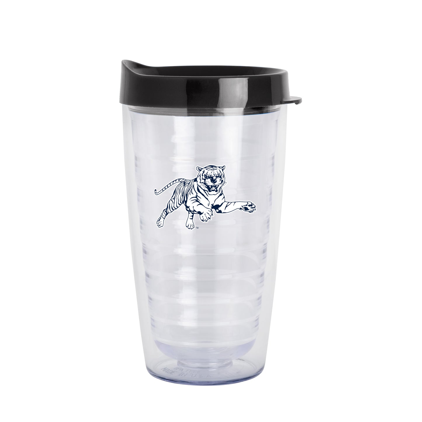 Jackson State 16oz Flipside Dbl Wall Clear Tumbler