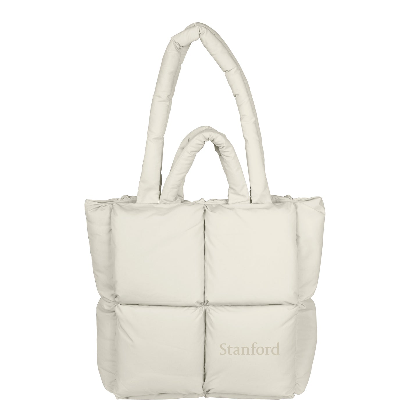 Stanford Wordmark Sand Puff Tote