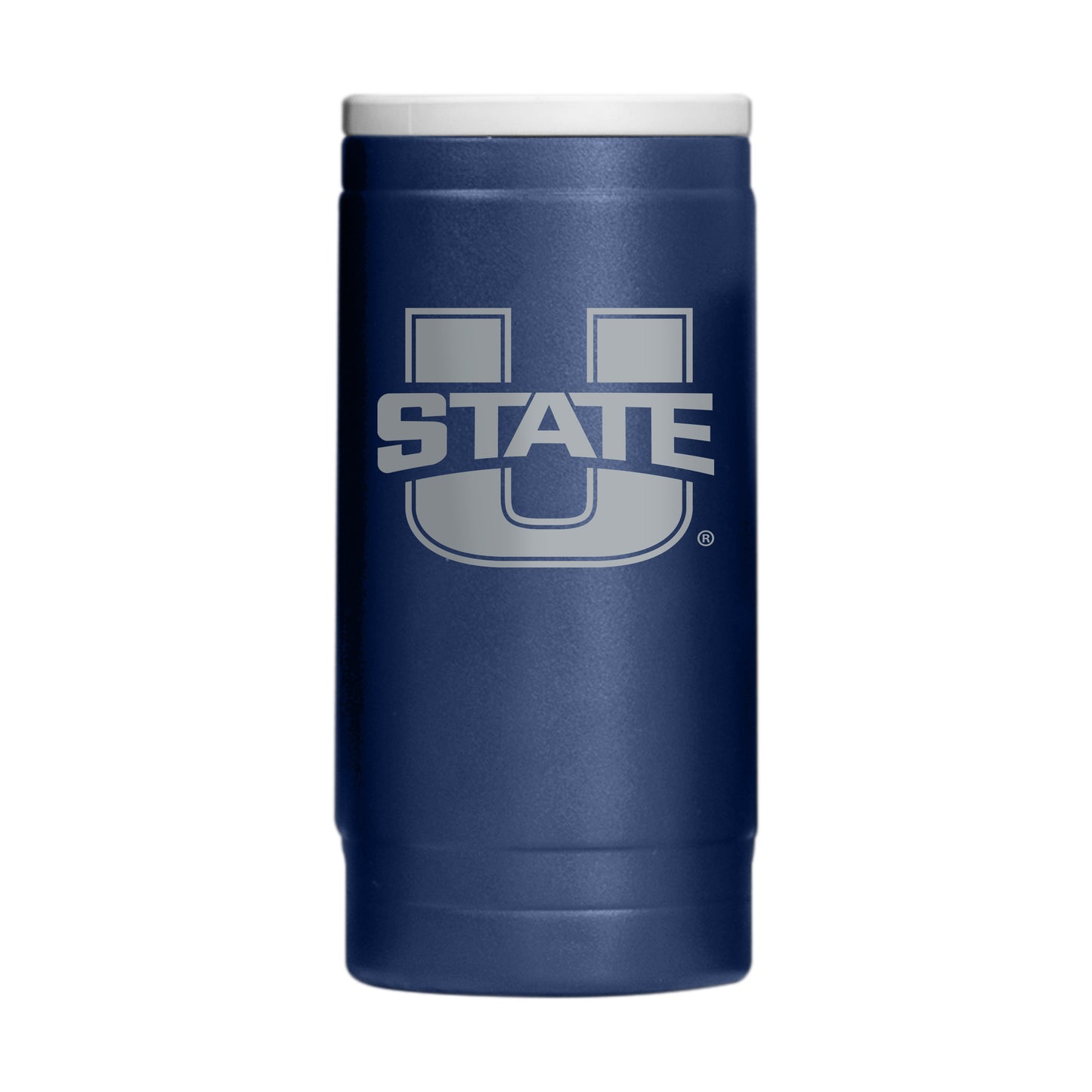 Utah State 12oz Flipside Powdercoat SlimCan Coolie