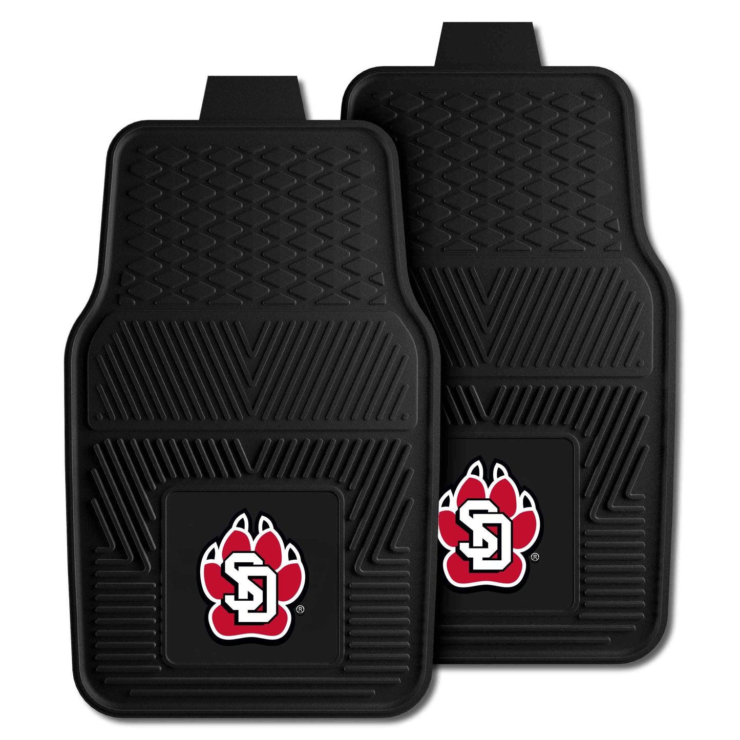 University of South Dakota 2-pc Vinyl Car Mat Set