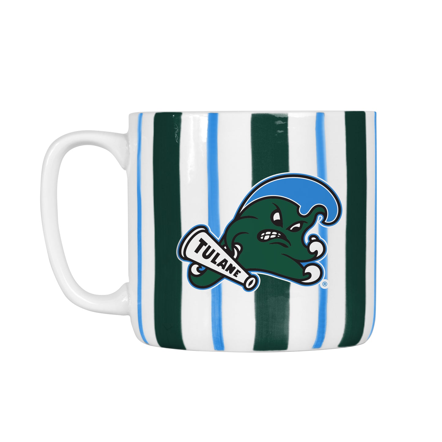 Tulane 16oz Brushstroke Stripe Mug