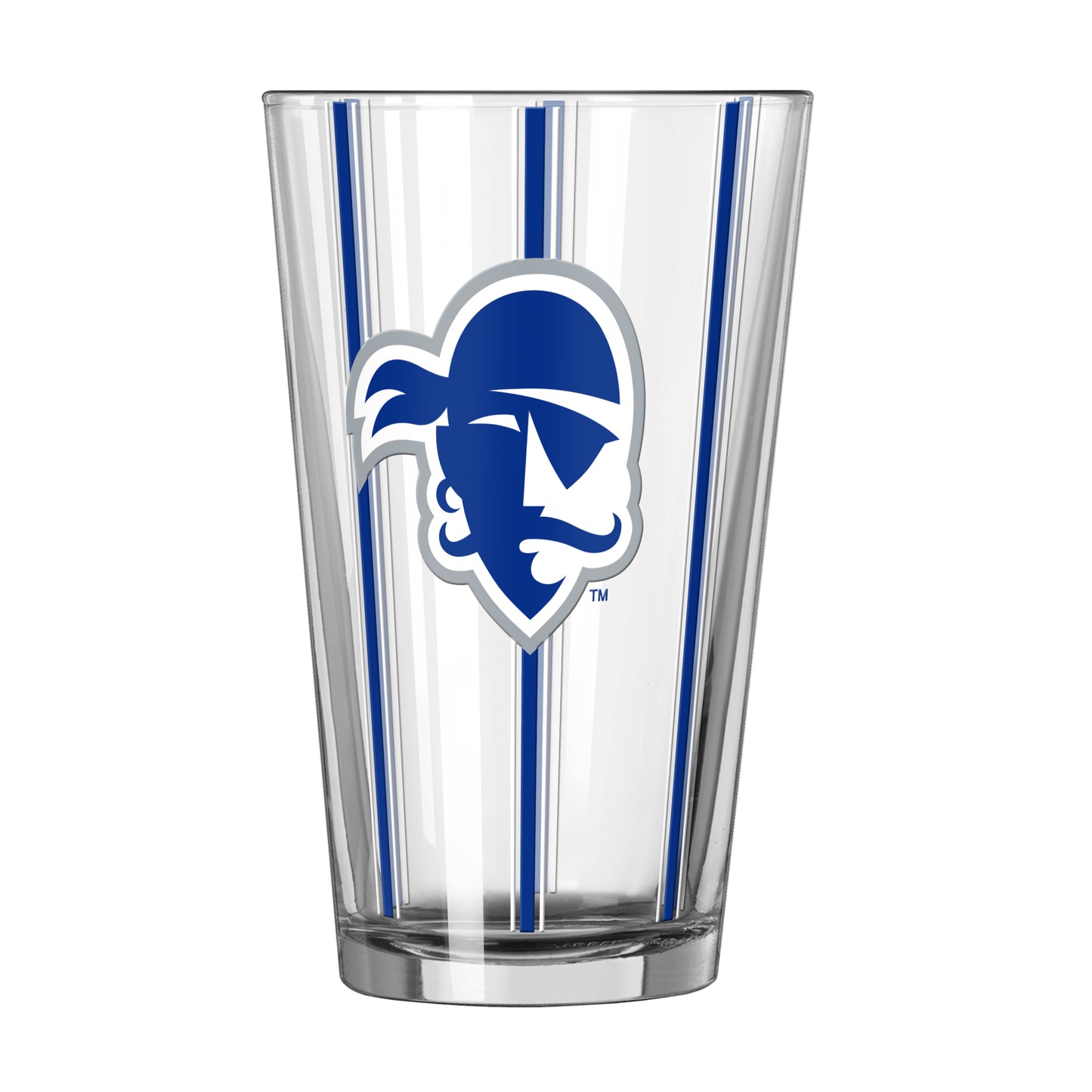 Seton Hall 16oz Thin Stripe Pint Glass