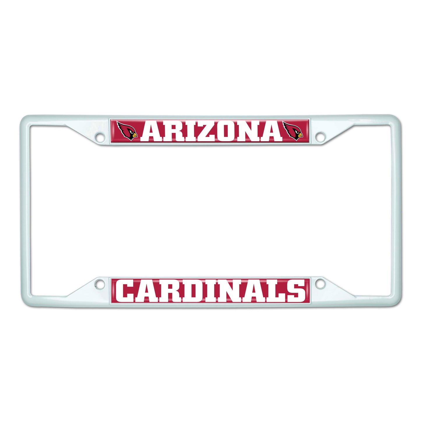 NFL - Arizona Cardinals-White License Plate Frame