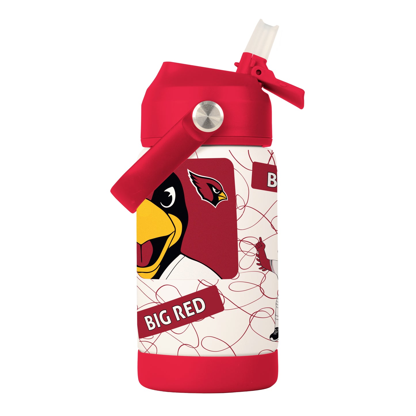 Arizona Cardinals 12oz Doodle SS Kids Bottle