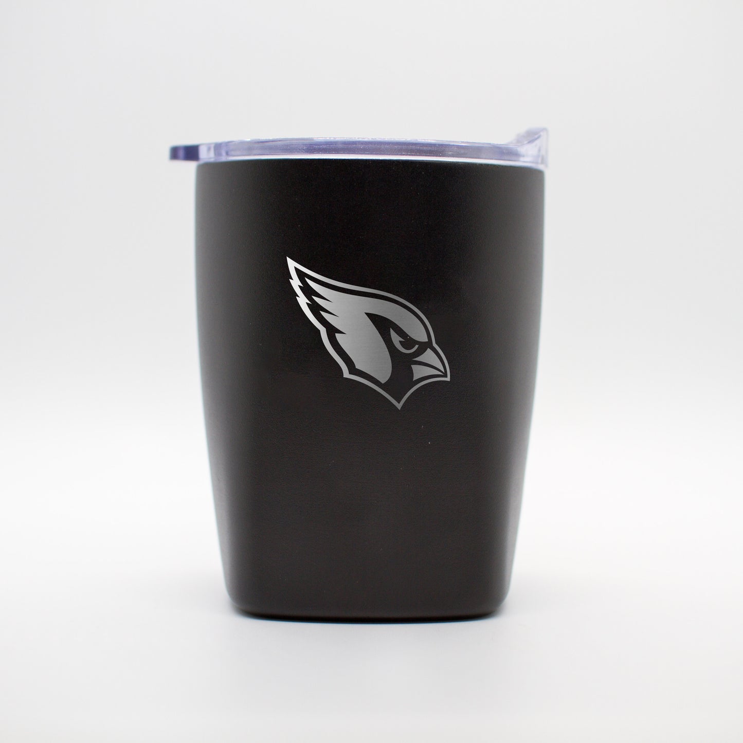 Arizona Cardinals 10oz Etch Black Powder Coat Rocks Tumbler