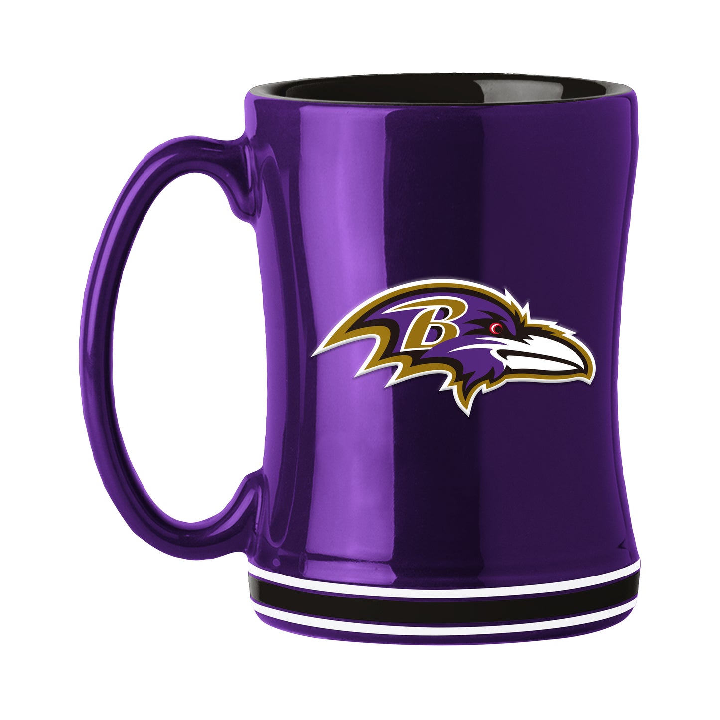 Baltimore Ravens 14oz Secondary Color Relief Mug