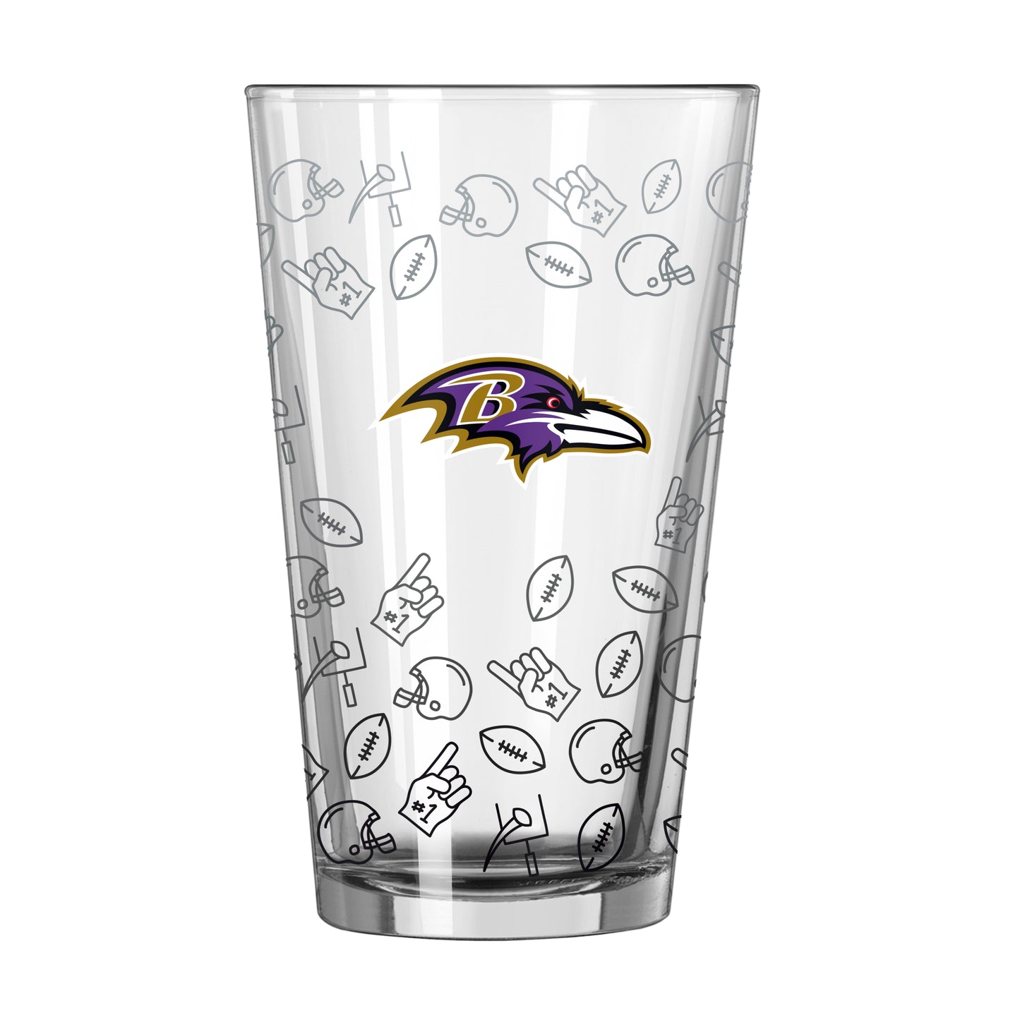 Baltimore Ravens 16oz Ombre Playmaker Pint Glass