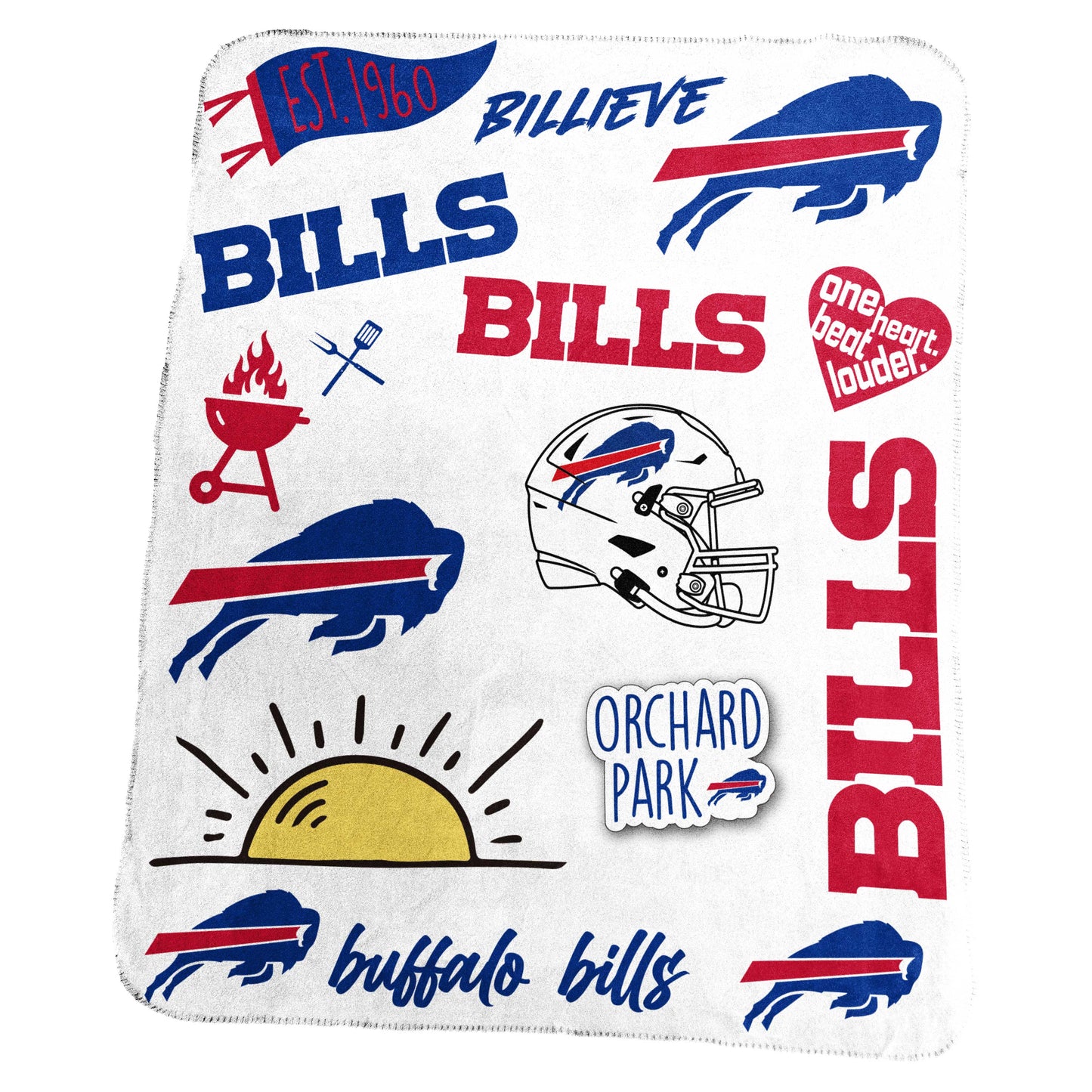 Buffalo Bills Classic Native Fleece Throw