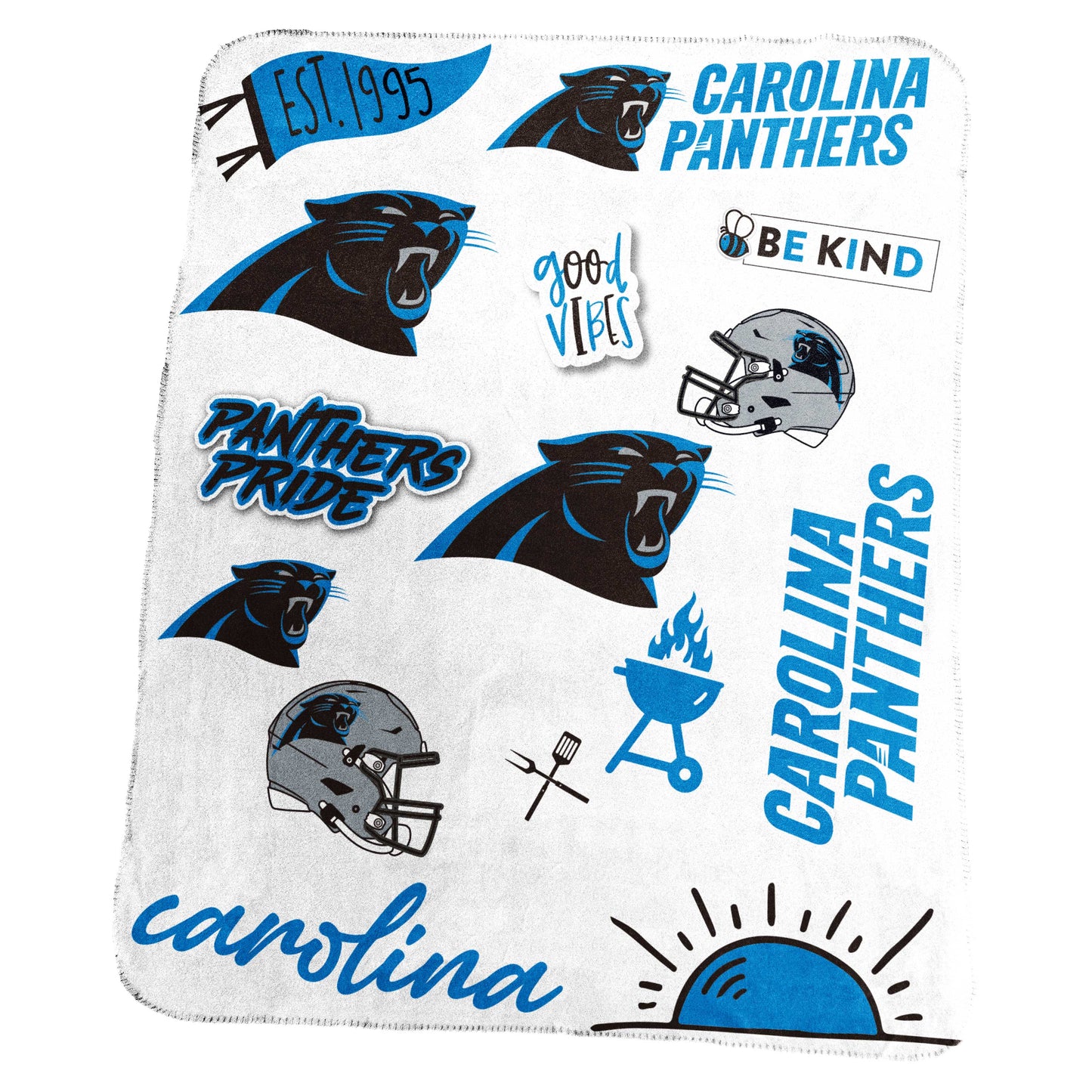Carolina Panthers Classic Native Fleece Throw