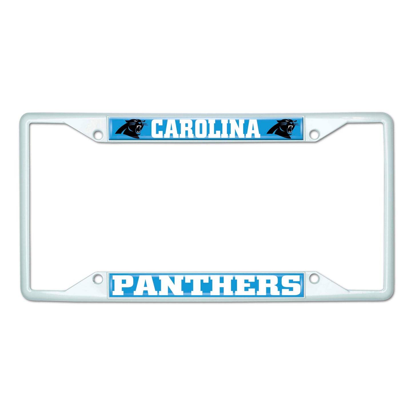 NFL - Carolina Panthers-White License Plate Frame