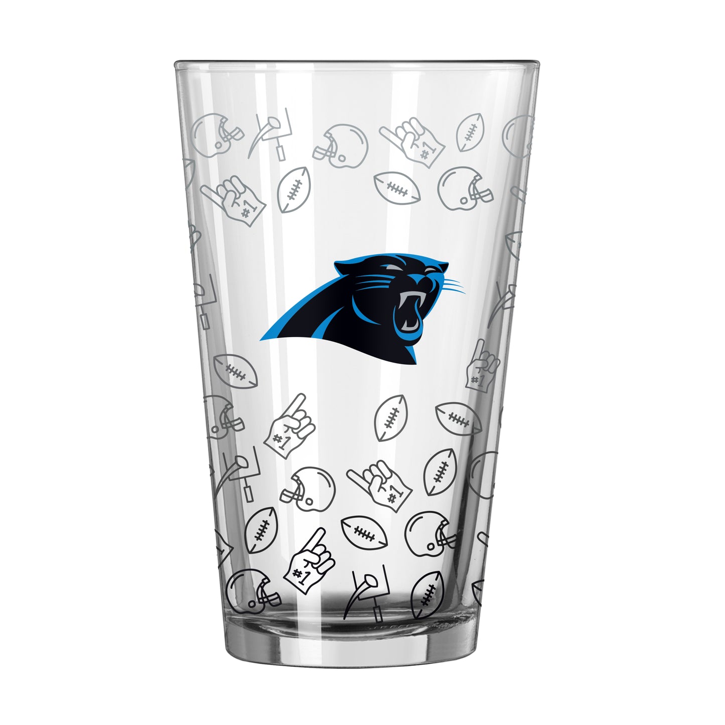 Carolina Panthers 16oz Ombre Playmaker Pint Glass