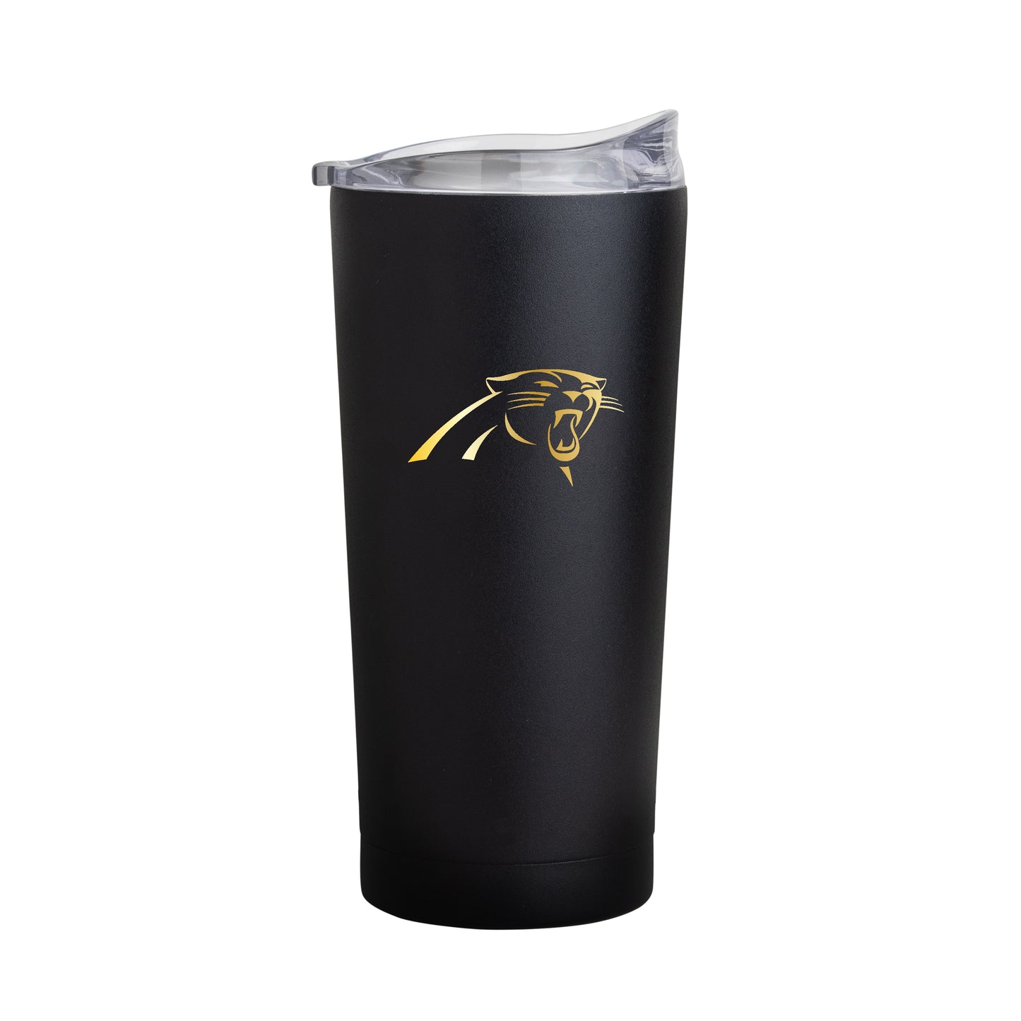 Carolina Panthers Black 20oz Foil Powder Coat Tumbler